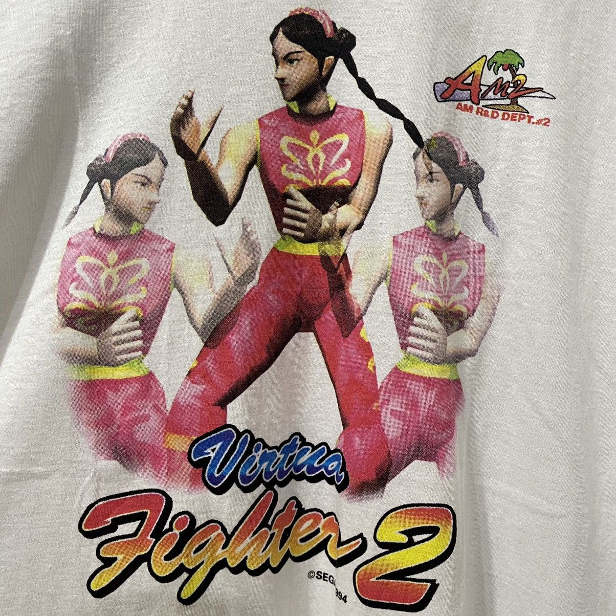 Anime Rare 1994 sega virtua fighter 2 promo game tee Size US L / EU 52-54 / 3 - 3 Thumbnail