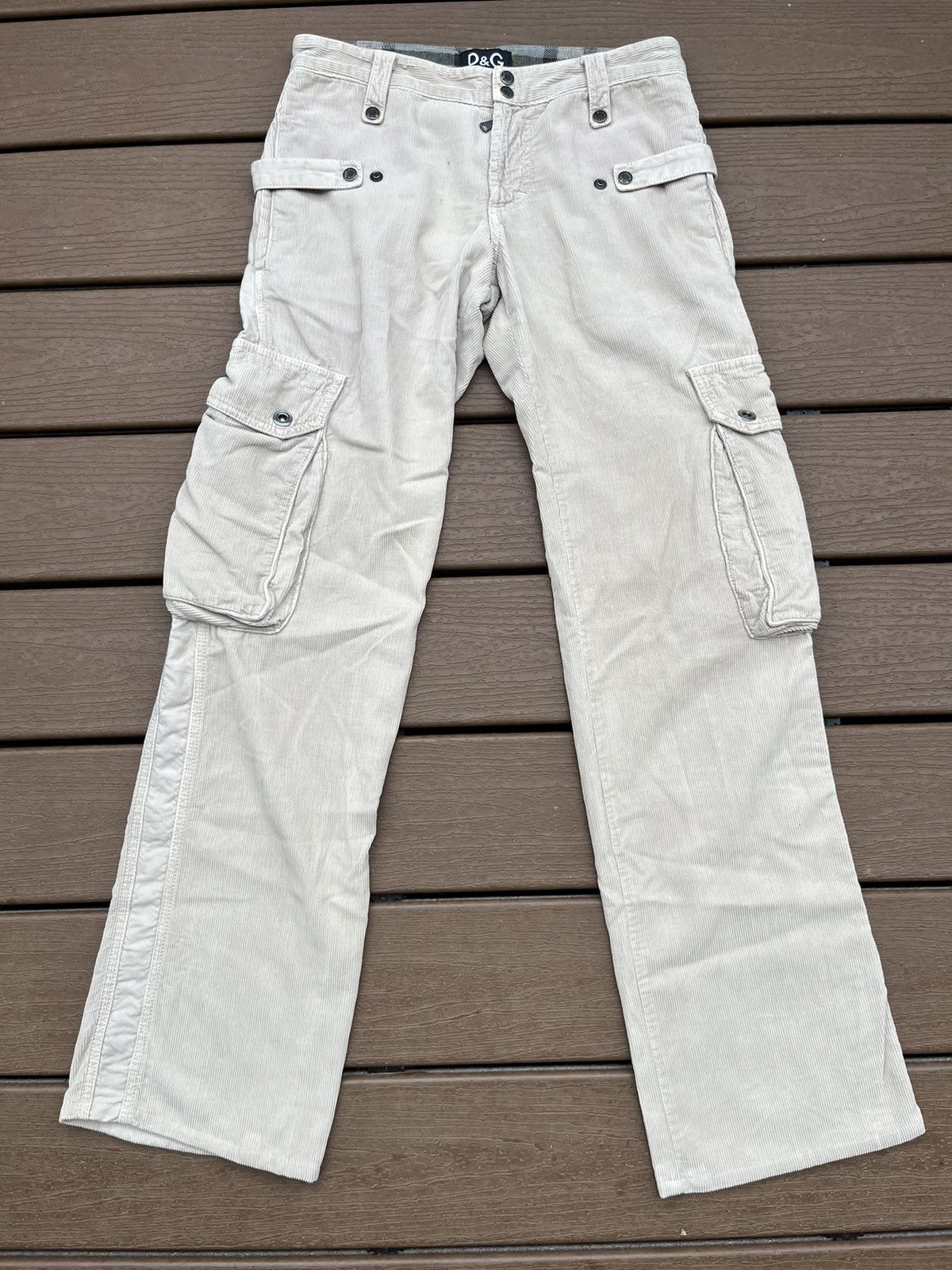 パンツ 00s dolce&gabbana navy corduroy cargo Dolce & Gabbana Corduroy Cargo Trousers | Sendegaro IT