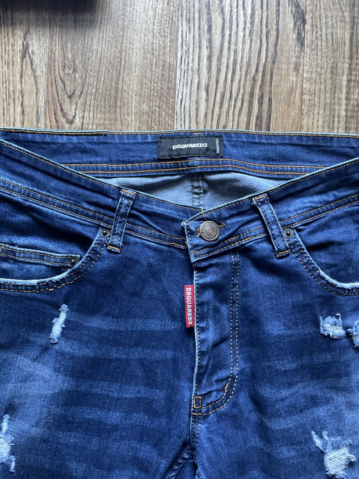 Dsquared2 Dsquared Jeans Italian Designer Navy Denim Rare Vintage Y2K Size US 32 / EU 48 - 5 Thumbnail