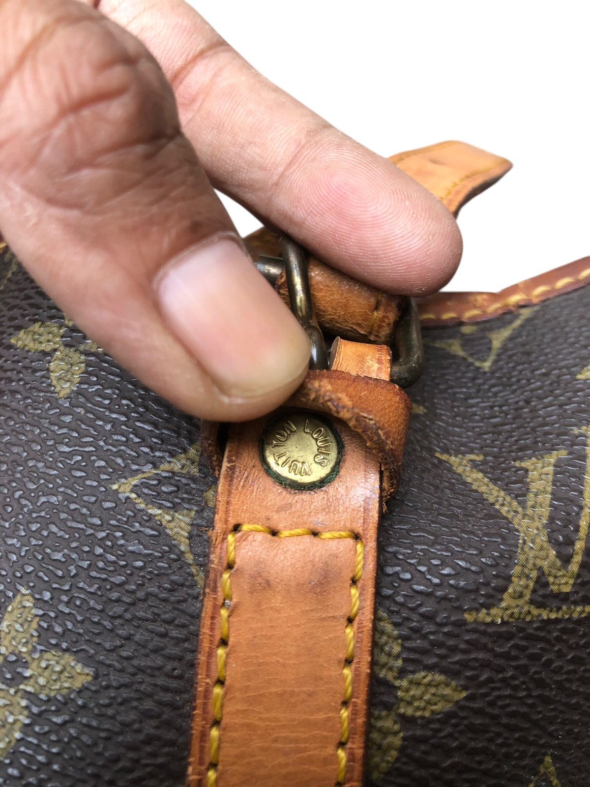Louis Vuitton 🔥Vintage LOUIS VUITTON LV Monogram Bucket Cloth GM Tote Bag Size ONE SIZE - 12 Thumbnail