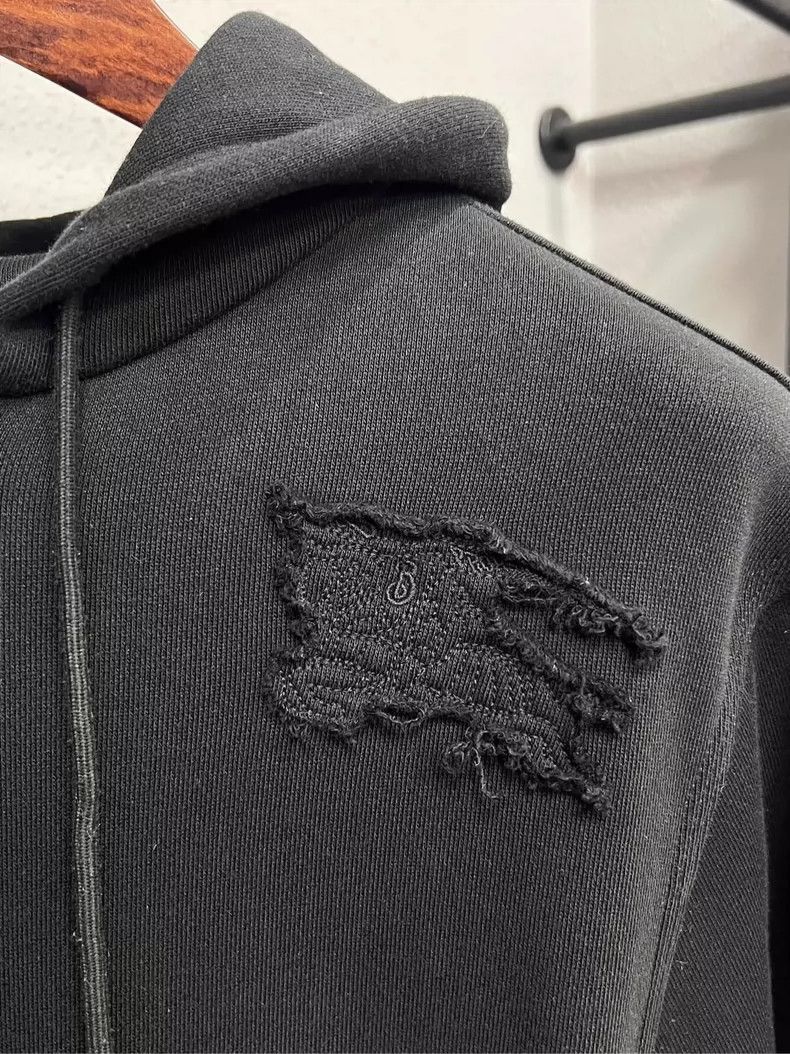 Burberry Burberry Burberry Black Zip-Up Hoodie with Logo-2507 Size XL / US 12-14 / IT 48-50 - 3 Thumbnail
