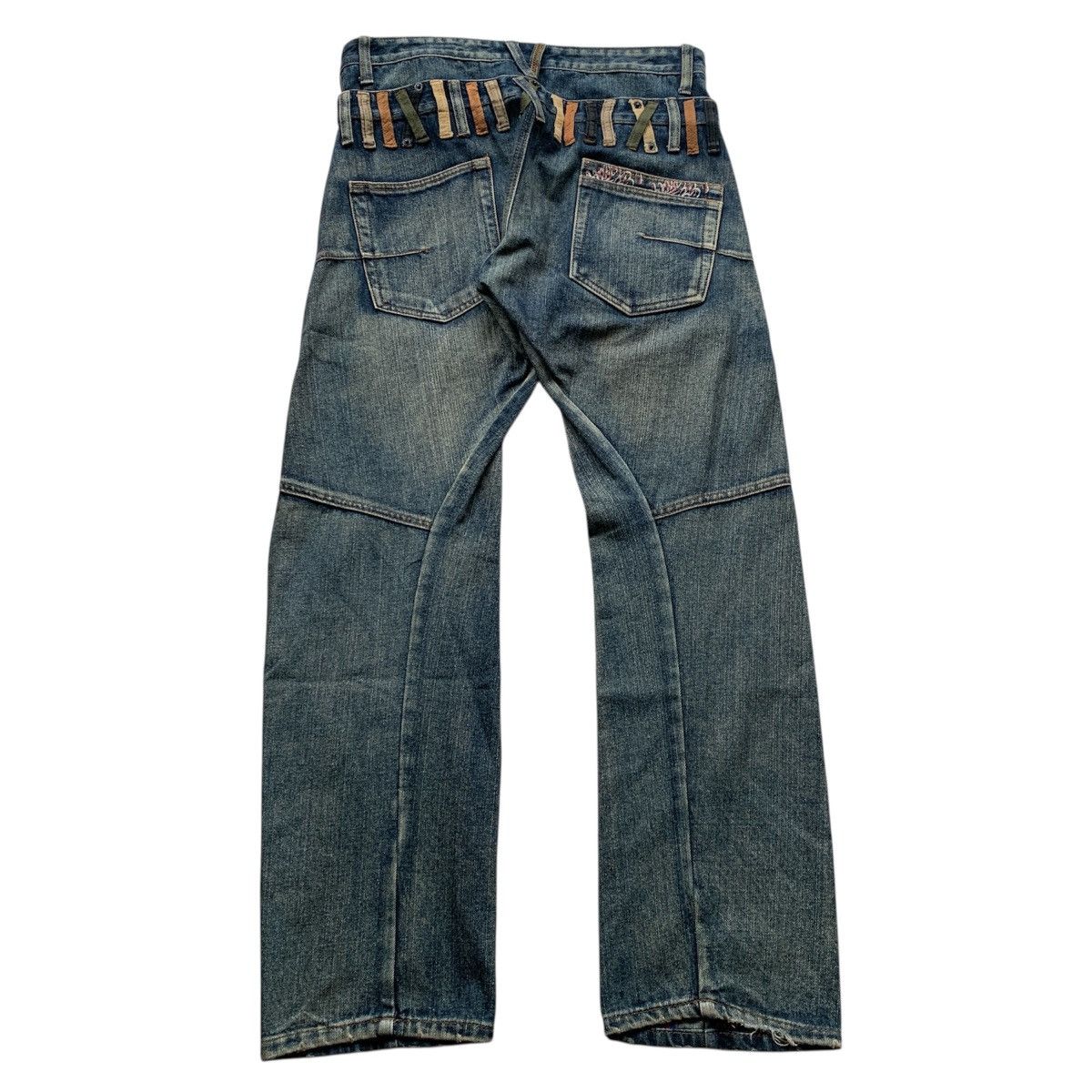 Japanese Brand KMK Double Waist Mud Wash Jeans LGB ifsixwasnine Style Size US 32 / EU 48 - 12 Thumbnail