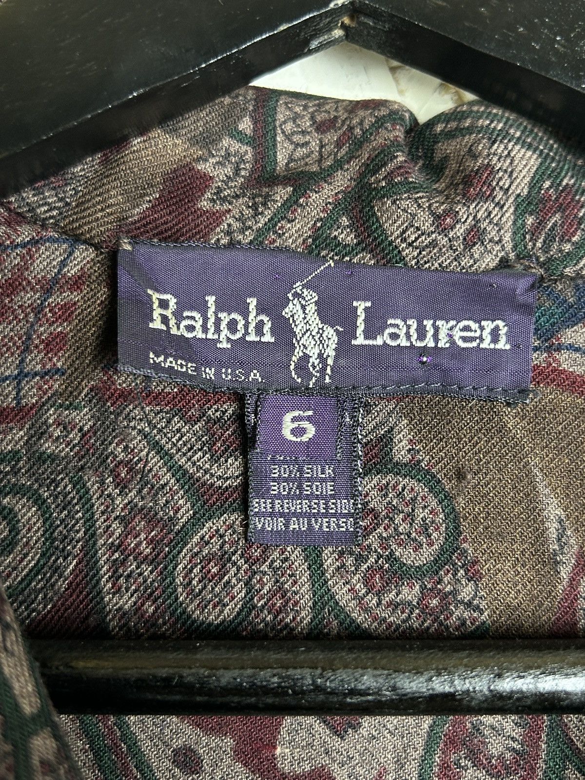 Ralph Lauren Purple Label 70s Ralph Lauren Purple Label Horse Print Paisley AOP Shirt Size M / US 6-8 / IT 42-44 - 3 Thumbnail