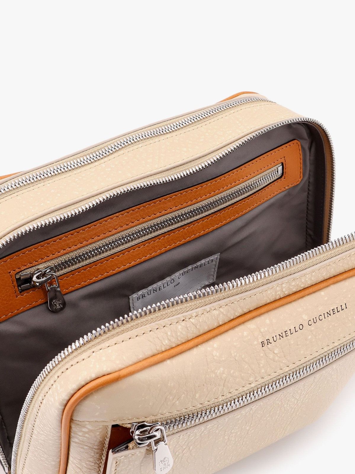 Brunello Cucinelli o1s1wg110526 Size: OS / Hammered Beauty Case Double Zip Size ONE SIZE - 2 Thumbnail