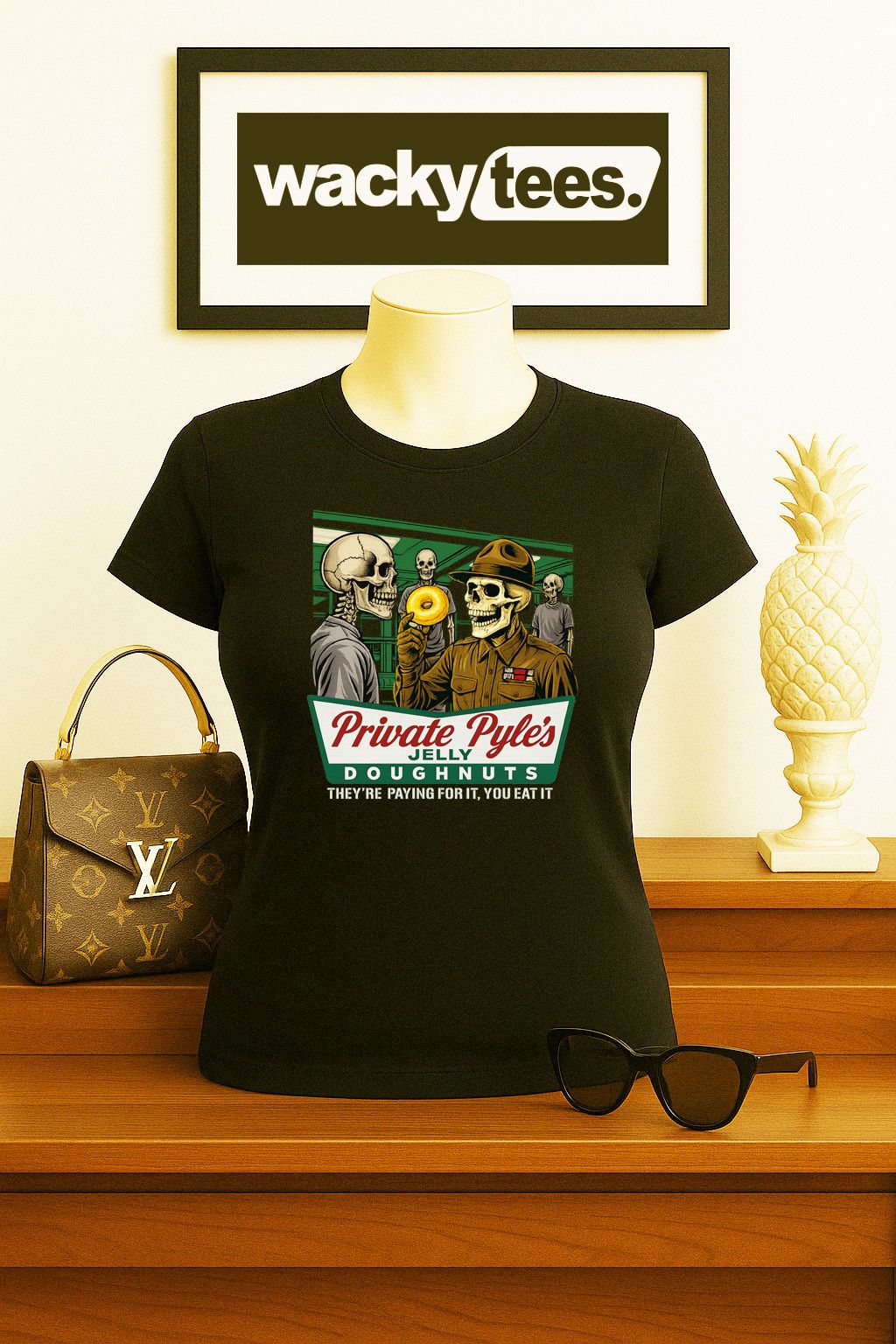Other Private Gomer Pyles Jelly Doughnuts Full Metal Tee Shirt Size US L / EU 52-54 / 3 - 5 Thumbnail