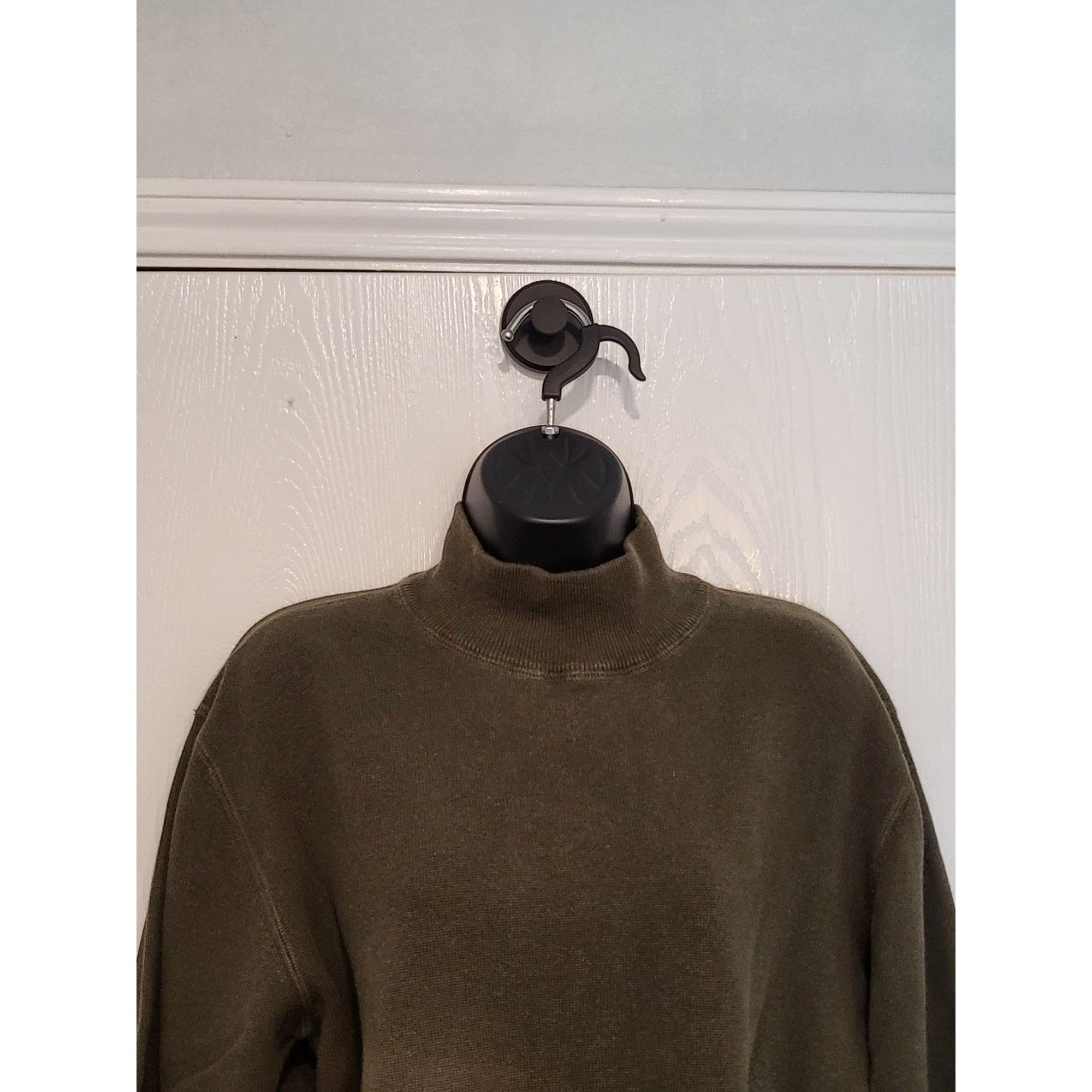 Eddie Bauer Eddie Bauer Sweater Women Sz L Green Mock Neck Tight Knit Wi Size L / US 10 / IT 46 - 4 Thumbnail