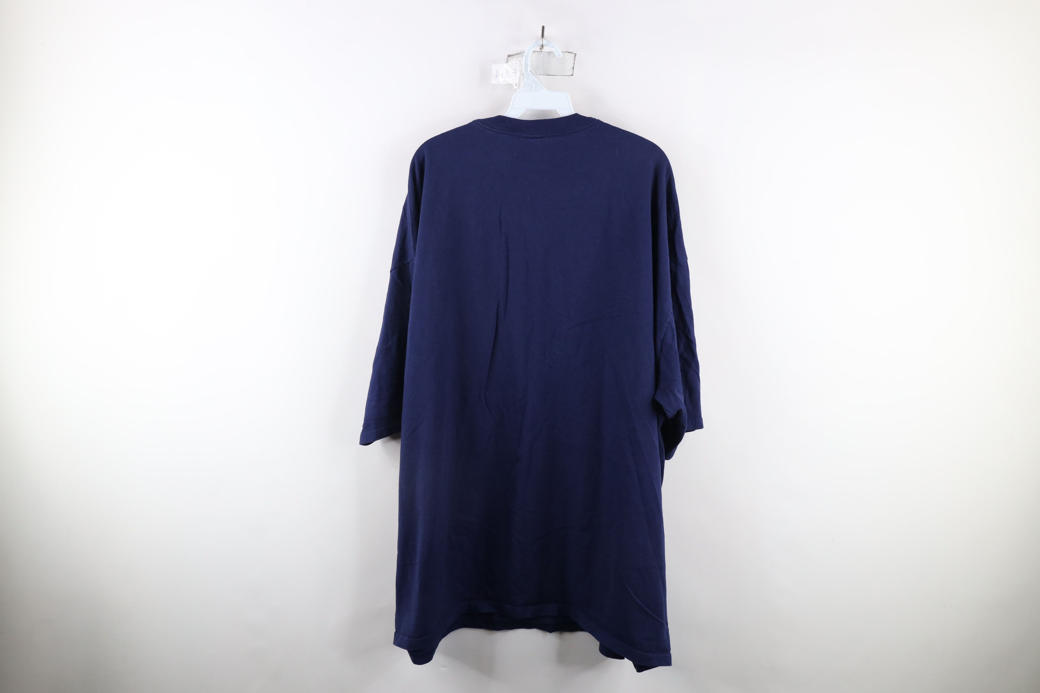 Adidas × Vintage Vintage 90s Adidas Out Short Sleeve T-Shirt Blue Cotton Size US XXL / EU 58 / 5 - 8 Thumbnail