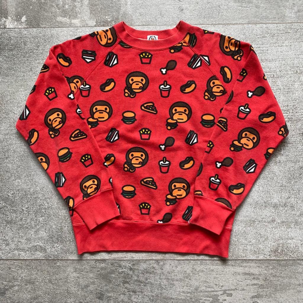 A Bathing Ape BAPE Baby Milo Junk Food Sweatshirg Crewneck