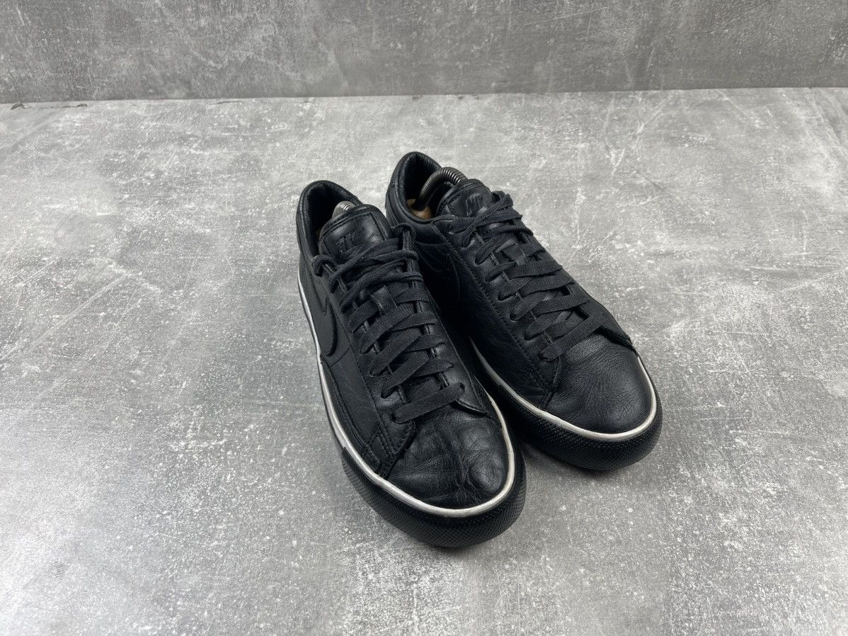 Comme des Garcons × Nike Nike Blazer & CDG Comme Des Garcons Black Leather Sneakers Size US 8 / IT 38 - 3 Thumbnail