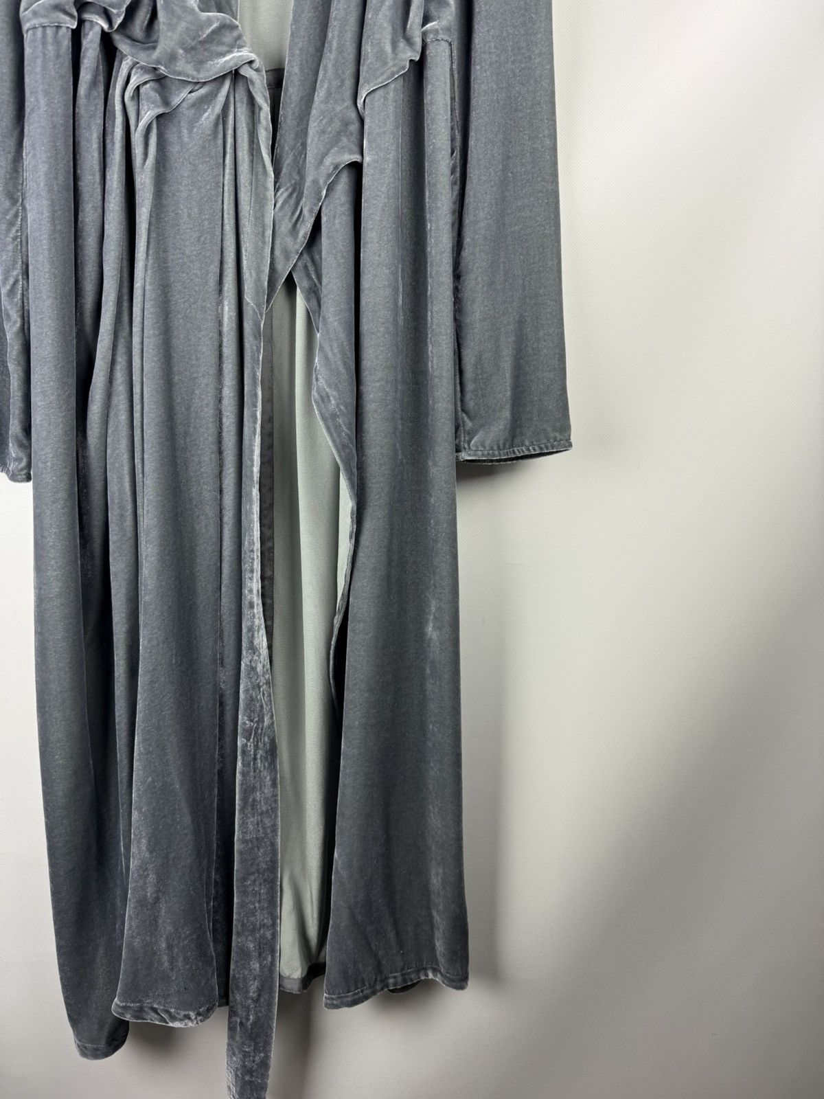 Rick Owens Rick Owens Avant-Garde Velvet Wrap Midi Cardigan Dress Size S / US 4 / IT 40 - 7 Thumbnail