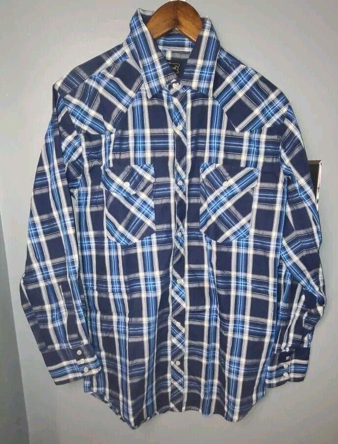 Designer High Noon Pearl Snap Western Shirt SMALL Men's Long Sleeve Size US S / EU 44-46 / 1 - 1 Thumbnail