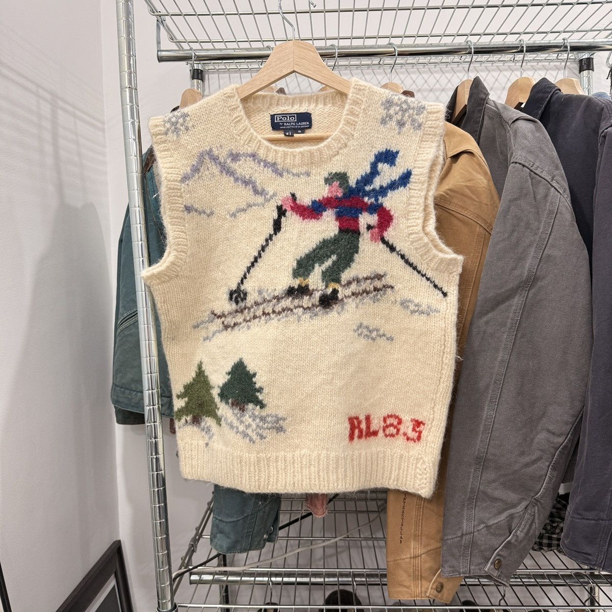 Polo Ralph Lauren Vintage 1983 RL Ralph Lauren Polo Sweater Knit Vest Ski Size US S / EU 44-46 / 1 - 1 Thumbnail