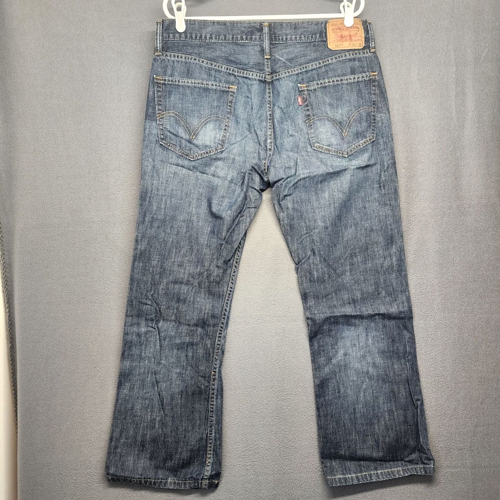 Levi's Levi's 527 Jeans Mens 36x27 Blue Bootcut Western Cowboy 100% Cotton Tagged 36x30 Jeans Mens Wardrobe Essentials Denim Cotton 5-Pocket Size US 36 / EU 52 - 2 Thumbnail