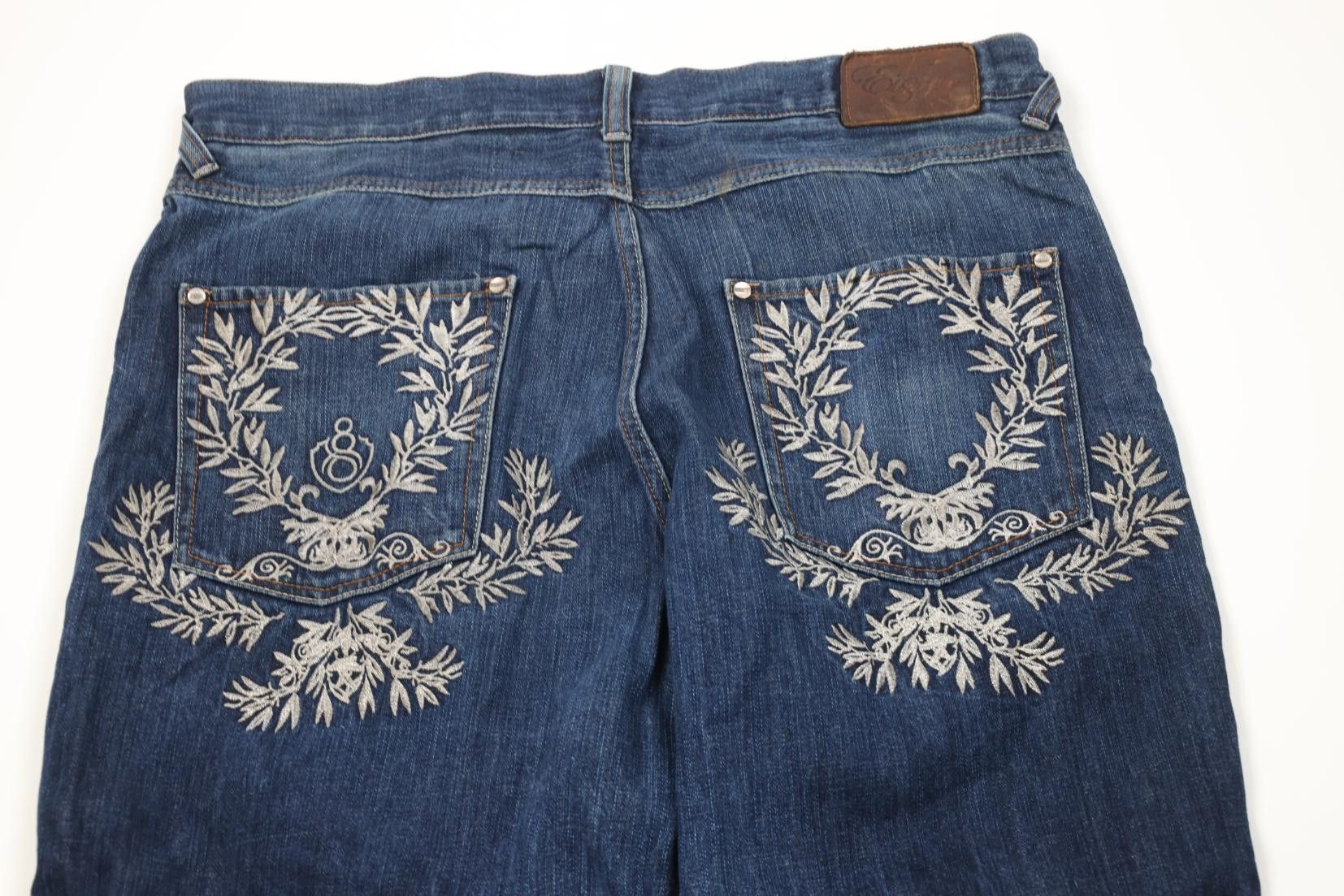 Vintage Vintage Y2K Streetwear Wide Leg Leaf Skateboard Denim Jeans Size US 40 / EU 56 - 11 Thumbnail