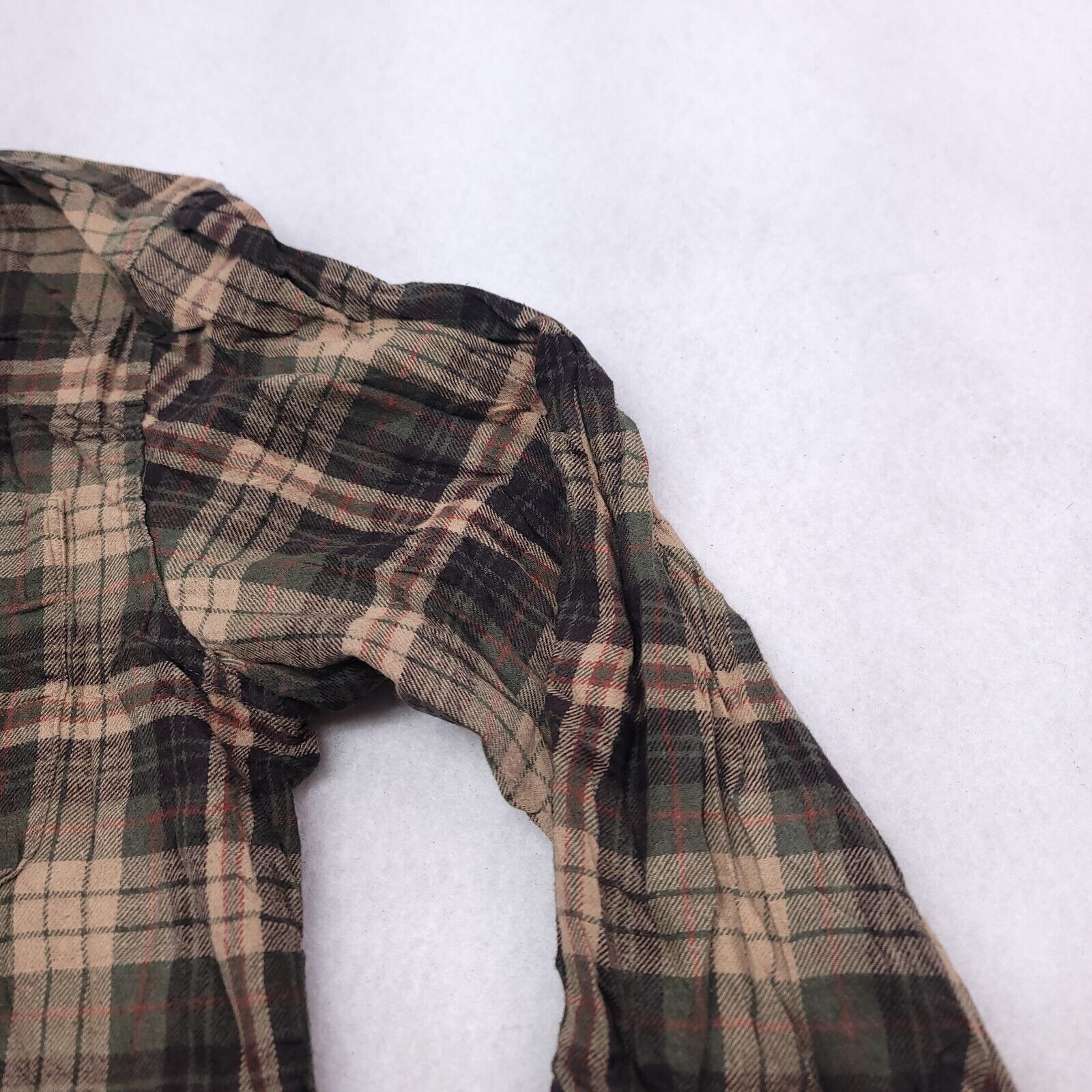 G.H. Bass & Co. GH Bass & Co Tartan Flannel Shirt Womens Size Medium M Green Size M / US 6-8 / IT 42-44 - 5 Thumbnail