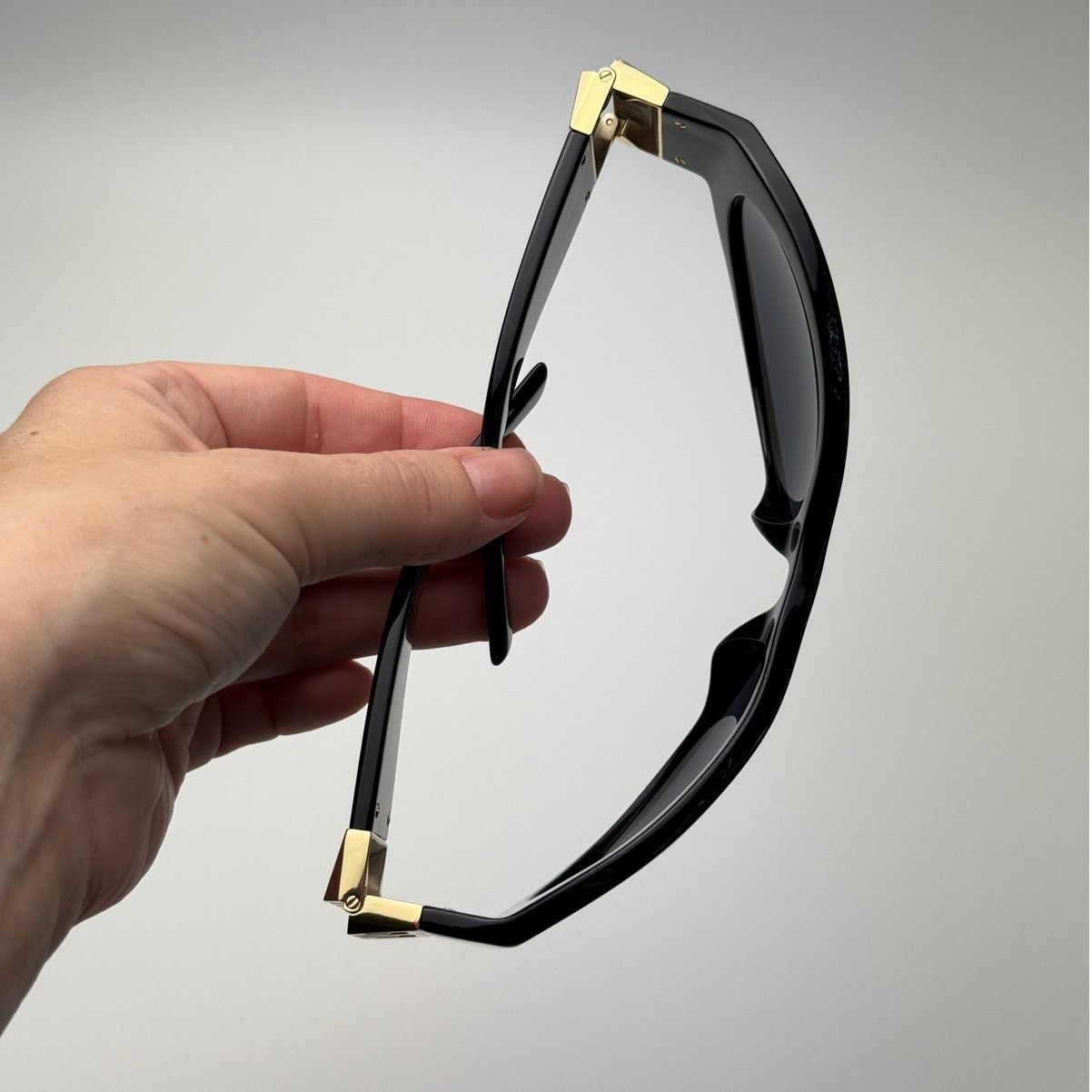 Givenchy BRAND NEW Givenchy GV40073I 01A Shiny Black/Gold/Grey Unisex Size ONE SIZE - 12 Thumbnail