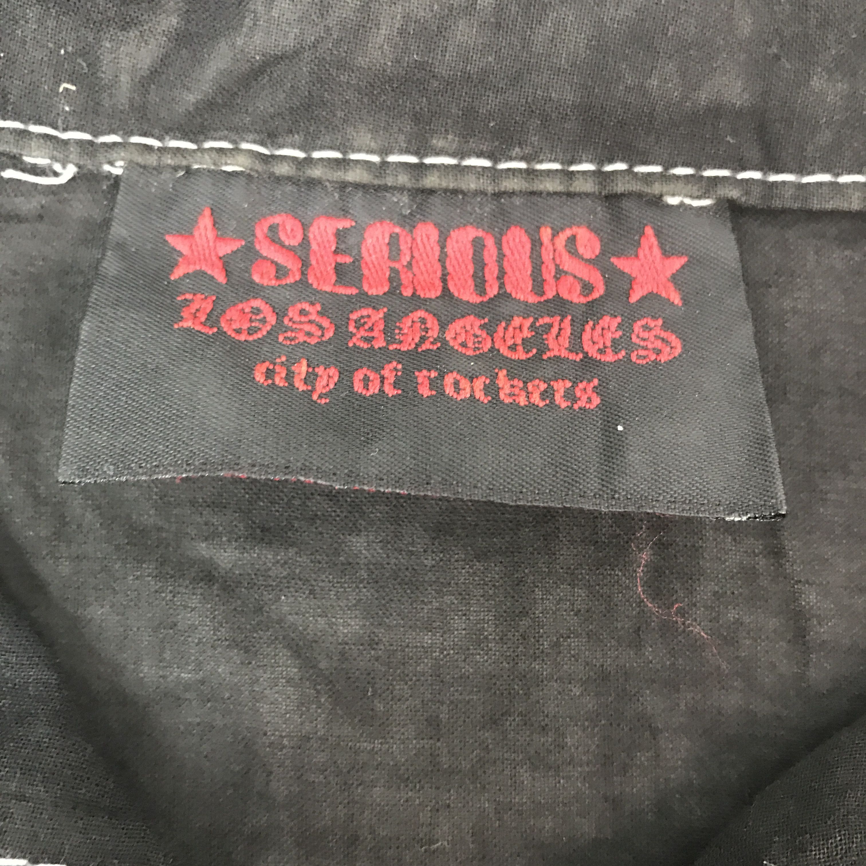 Japanese Brand Vintage Serious Los Angles gothic design punk shirtK44B57 Size US M / EU 48-50 / 2 - 9 Thumbnail