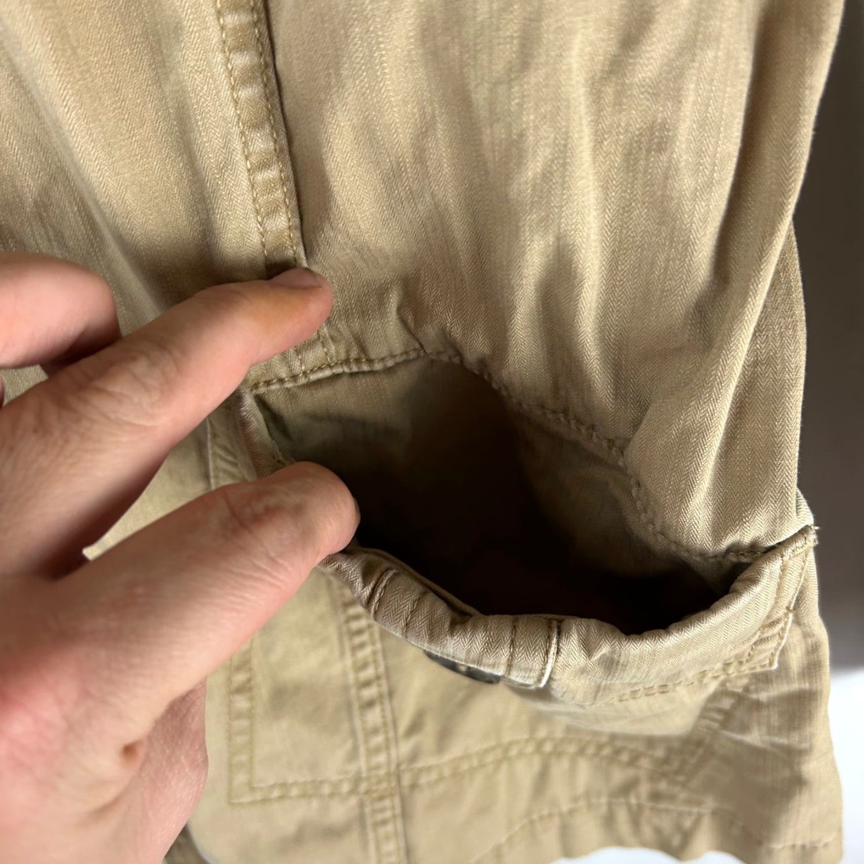 Eddie Bauer Eddie Bauer Womens Utility Jacket Tan 100% Cotton Zip Front Pockets Casual Outdoor Everyday Layering Size L Beige Size L / US 10 / IT 46 - 6 Thumbnail