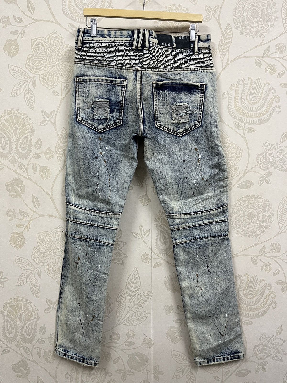 Vintage Distressed Biker Denim Mashup Made In Japan