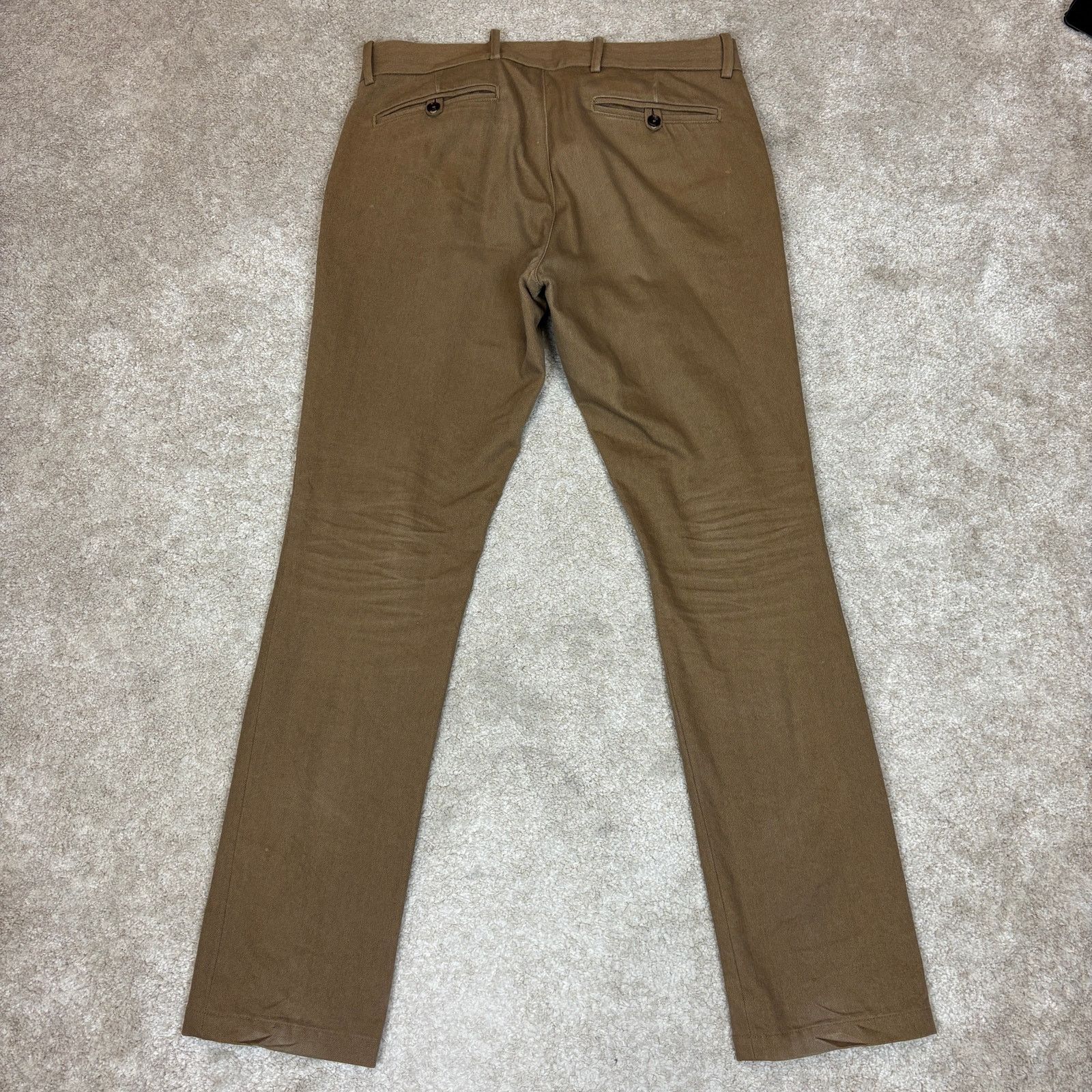 Gustin Gustin California Slim Washed Brown Pants Men's 34x34 Size US 34 / EU 50 - 3 Thumbnail
