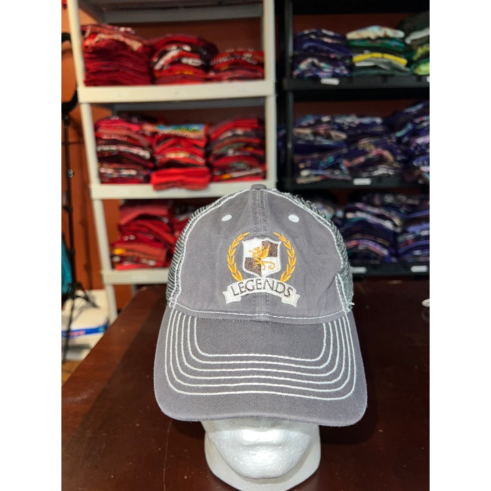 Vintage Legends Hat Cap Gray Headwear OS Size ONE SIZE - 1 Thumbnail