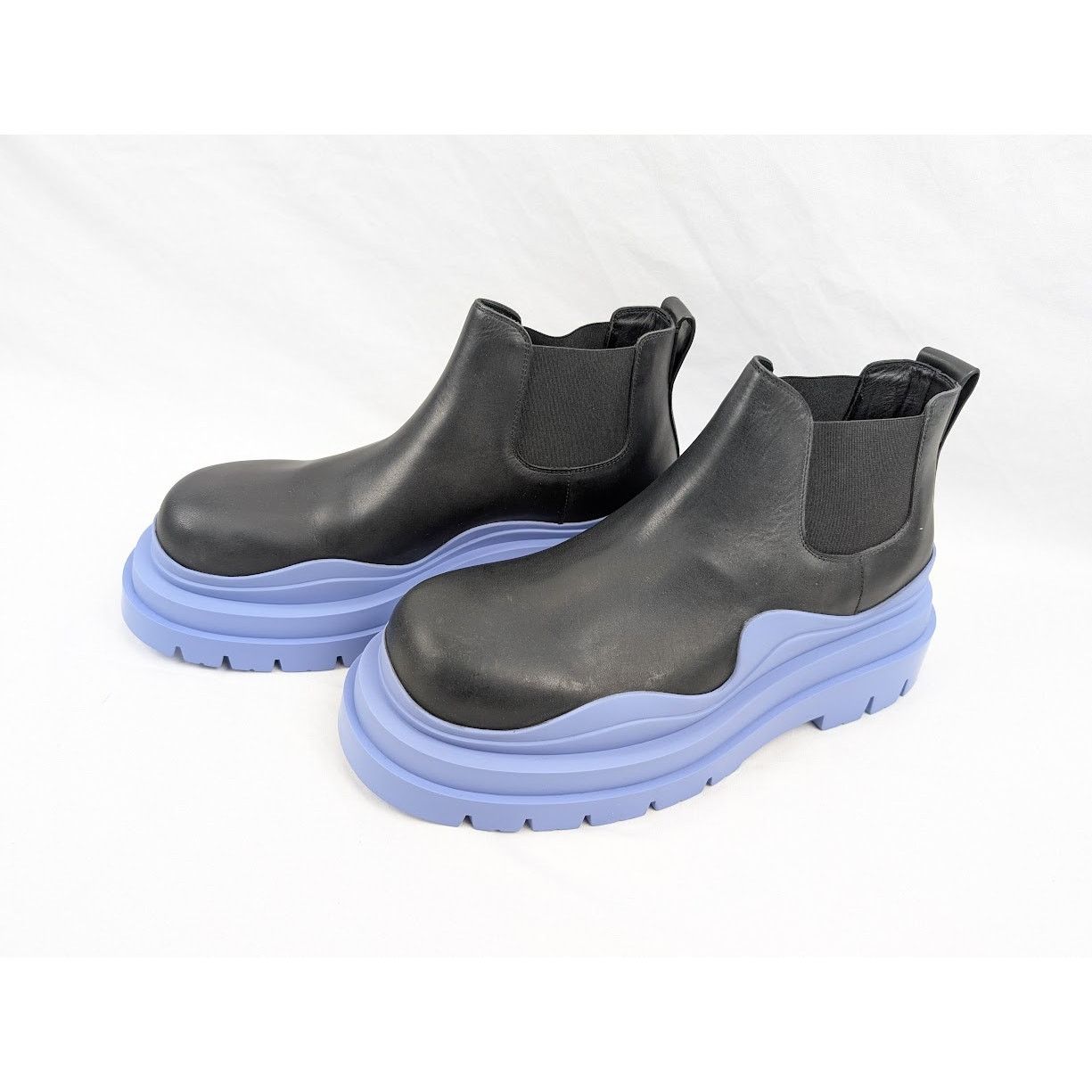 Bottega Veneta o1rshd1 Military Calf The Tire Boots in Black/Purple Size US 11 / EU 44 - 18 Thumbnail