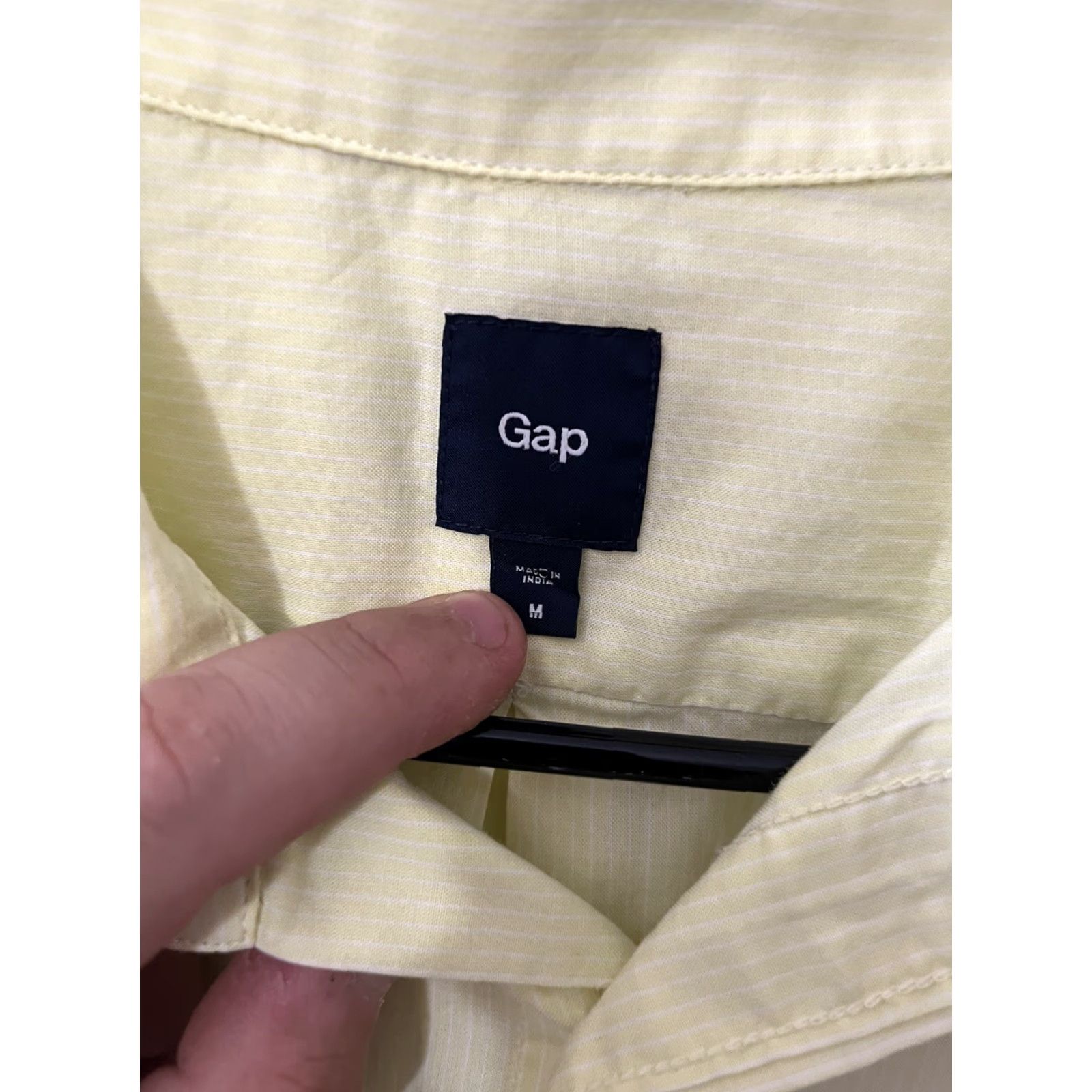 Gap GAP Mens Long Sleeve Dress Shirt Size M Yellow Striped Fit Mens Casual Shirt Dress Size US M / EU 48-50 / 2 - 3 Thumbnail