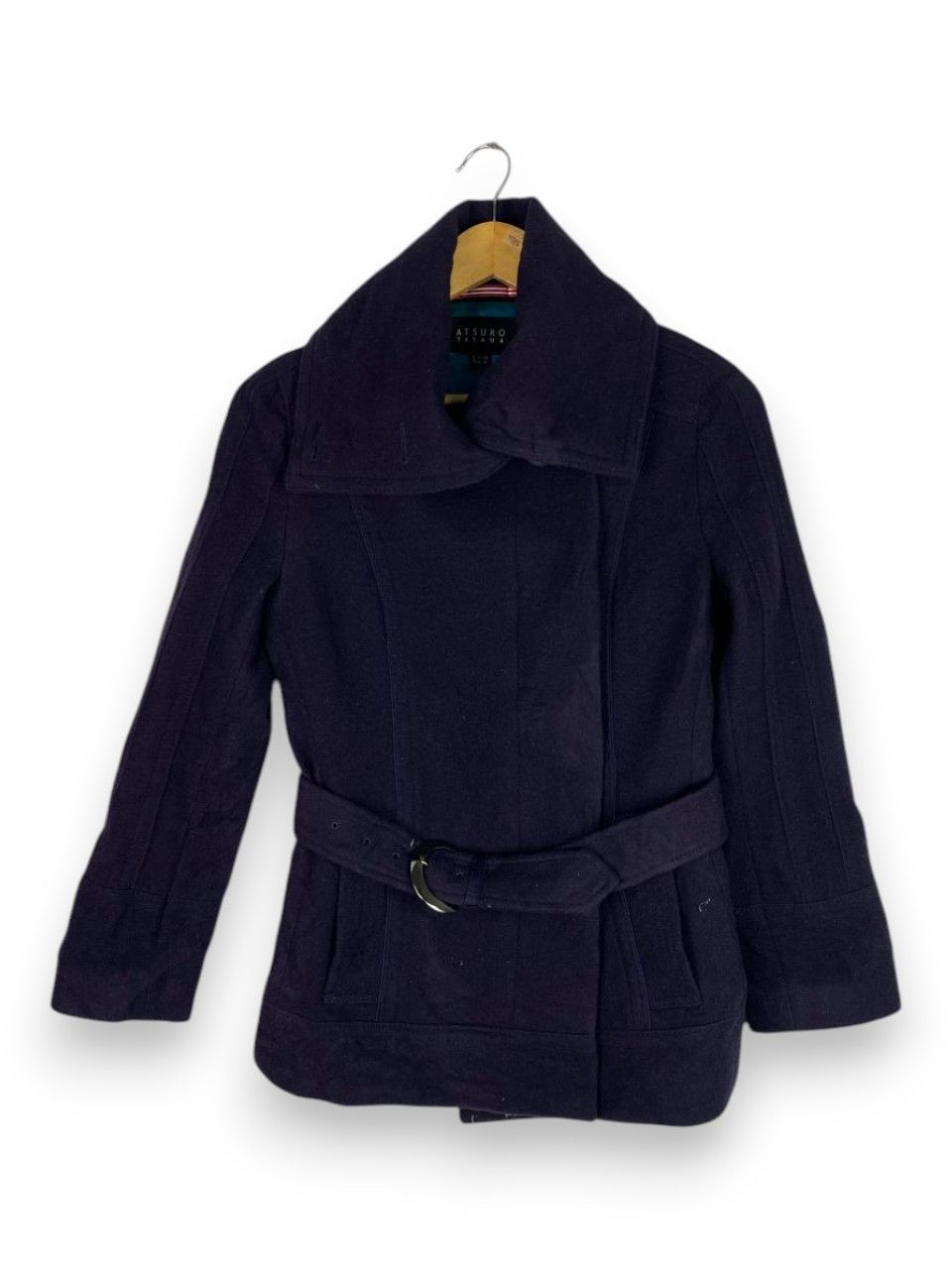 ATSURO TAYAMA atsuro tayama japan wool belted jacket nice design Size S / US 4 / IT 40 - 1 Thumbnail