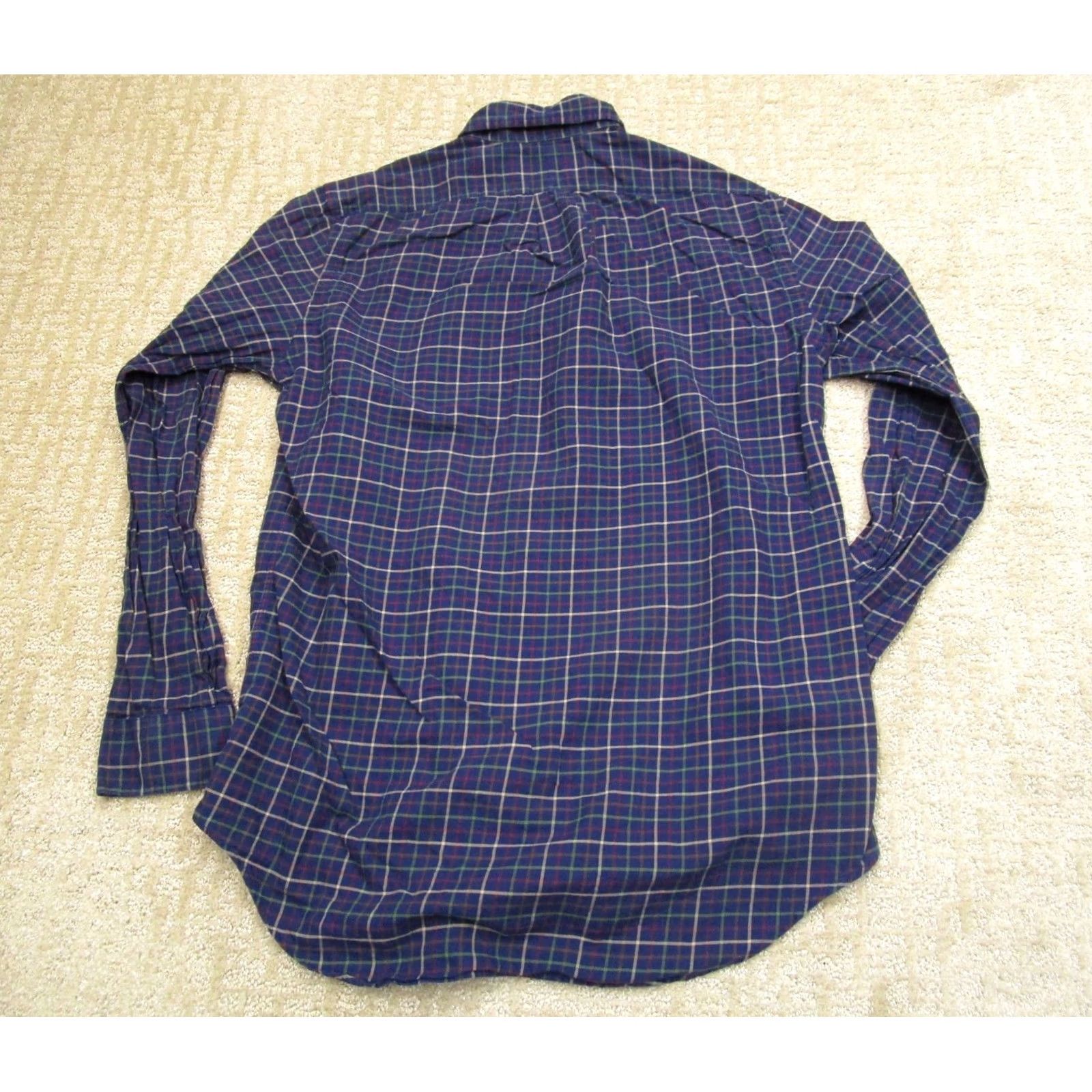 Ralph Lauren Ralph Lauren Shirt Men Small Blue Tattersall Check Long Sleeve Button Down Pony Size US S / EU 44-46 / 1 - 3 Thumbnail