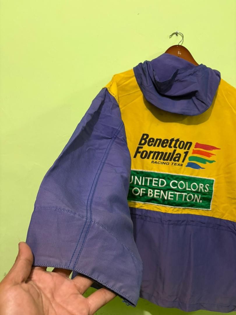 United Colors Of Benetton Vtg 90 United Color of Benetton Racing Team Jacket Big Logo Size US M / EU 48-50 / 2 - 7 Thumbnail