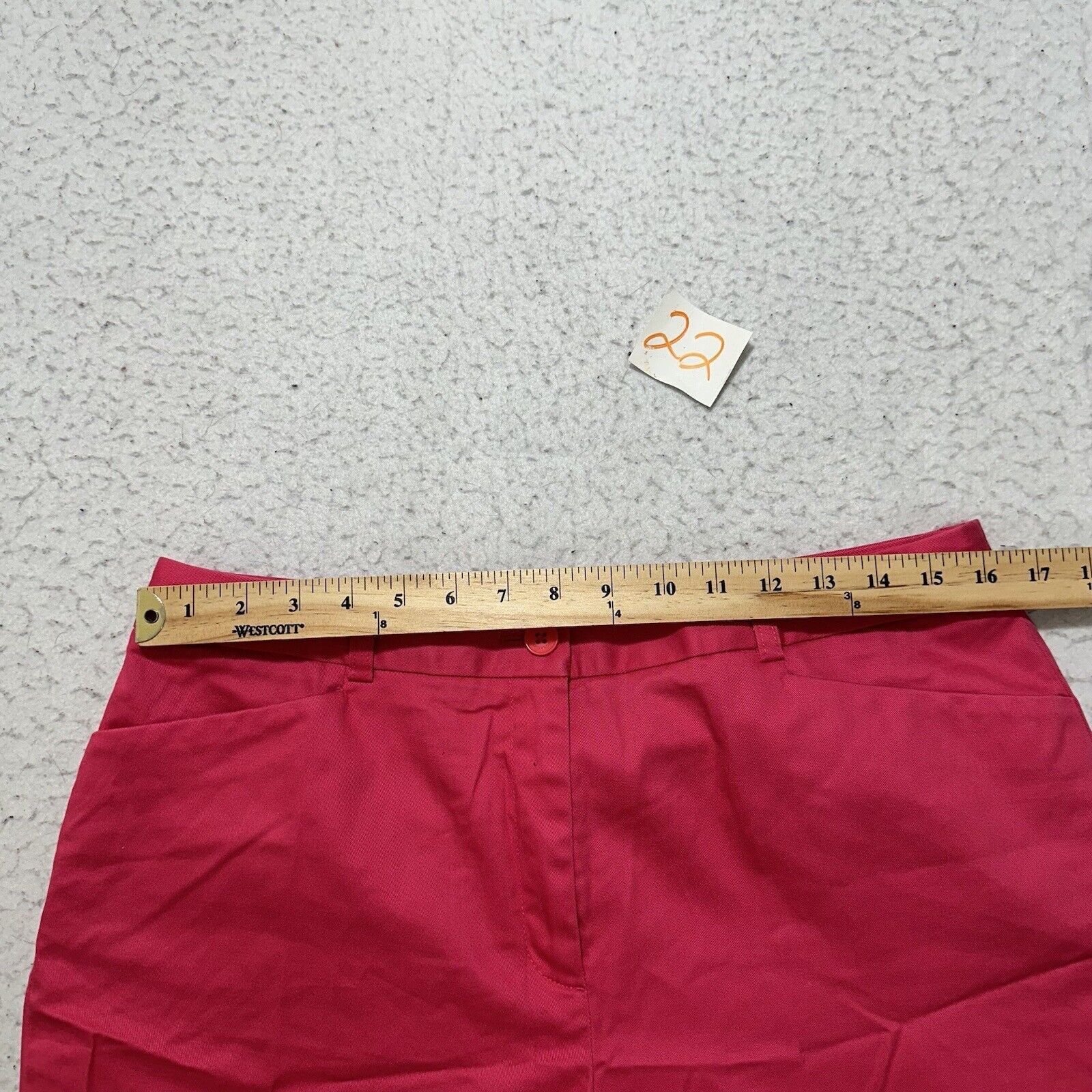 Jones New York Jones 12 Flat Front Hot Pink Pants 24" Inseam EasyCare Size 34" / US 12 / IT 48 - 11 Thumbnail