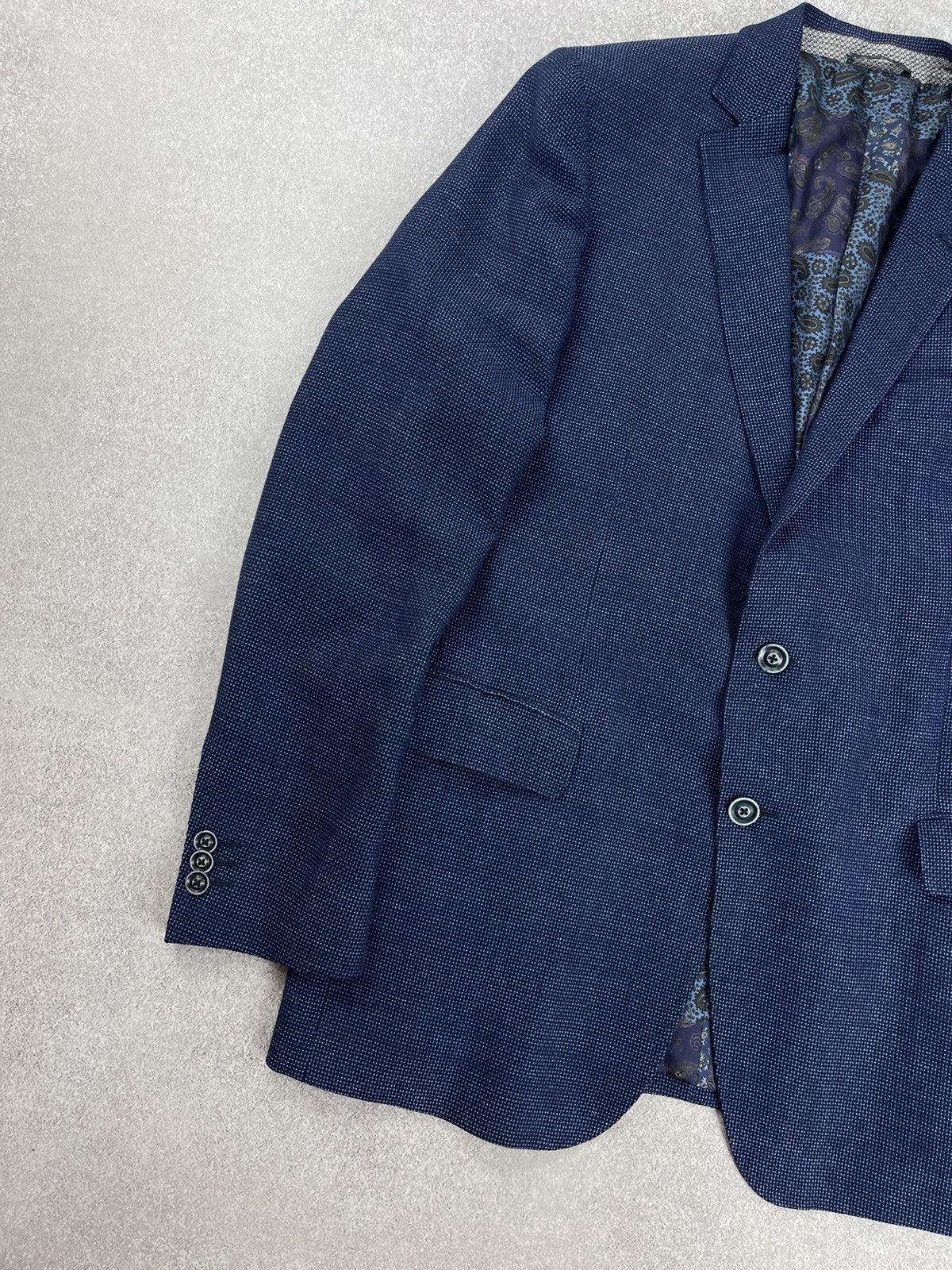Etro Etro Blue Check Wool Blazer Size 54 Size 44R - 4 Thumbnail