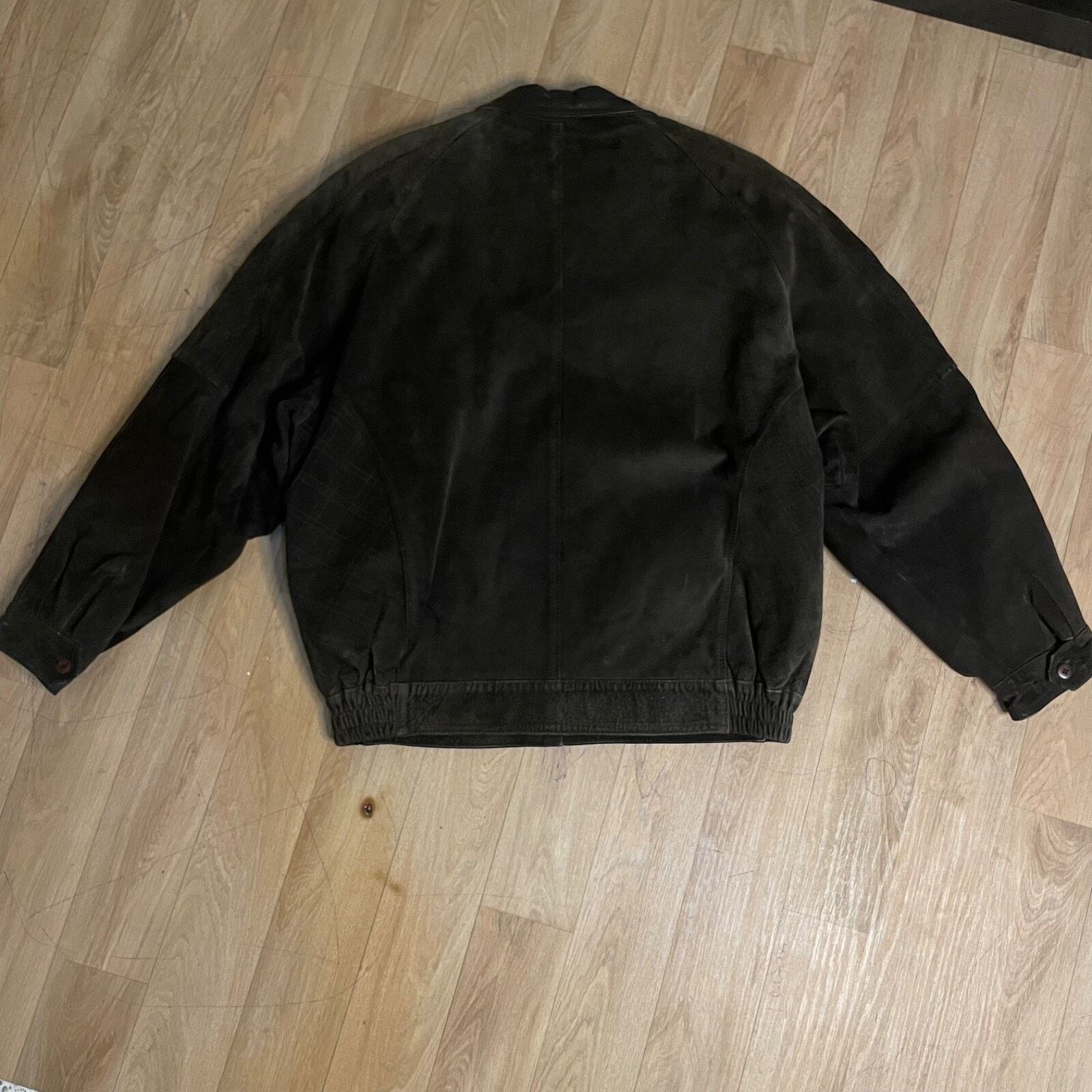 Burberry Vintage BURBERRY's Bomber Jacket SUEDE LEATHER green olive Size US L / EU 52-54 / 3 - 11 Thumbnail