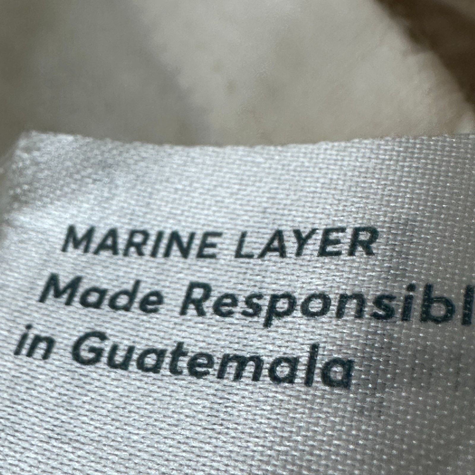 Marine Layer Marine Layer T-Shirt Men’s Large Cream Short Sleeve Size US L / EU 52-54 / 3 - 8 Thumbnail