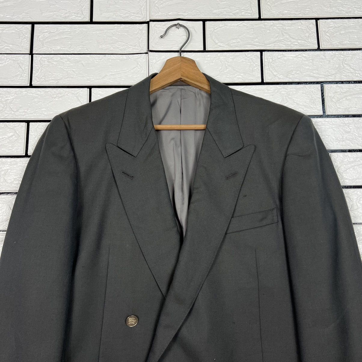 Burberry Vintage 90's BURBERRYS Wool & Mohair Blazer #4055-C184 Size 42R - 2 Thumbnail