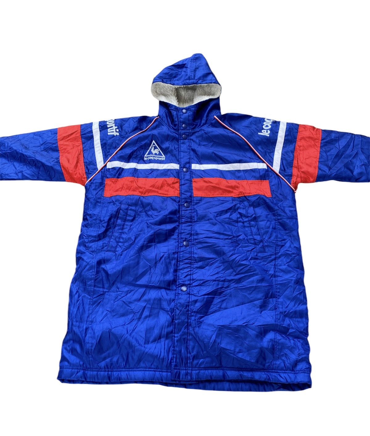 Le Coq Sportif × Vintage Vintage Le Coq Sportif SHERPA PARKA LONG JACKET Size US XL / EU 56 / 4 - 3 Thumbnail