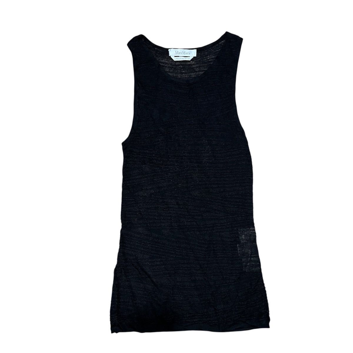 Max Mara MAX MARA KNITTING YARN STRICKGARM TANK TOP Size L / US 10 / IT 46 - 1 Thumbnail