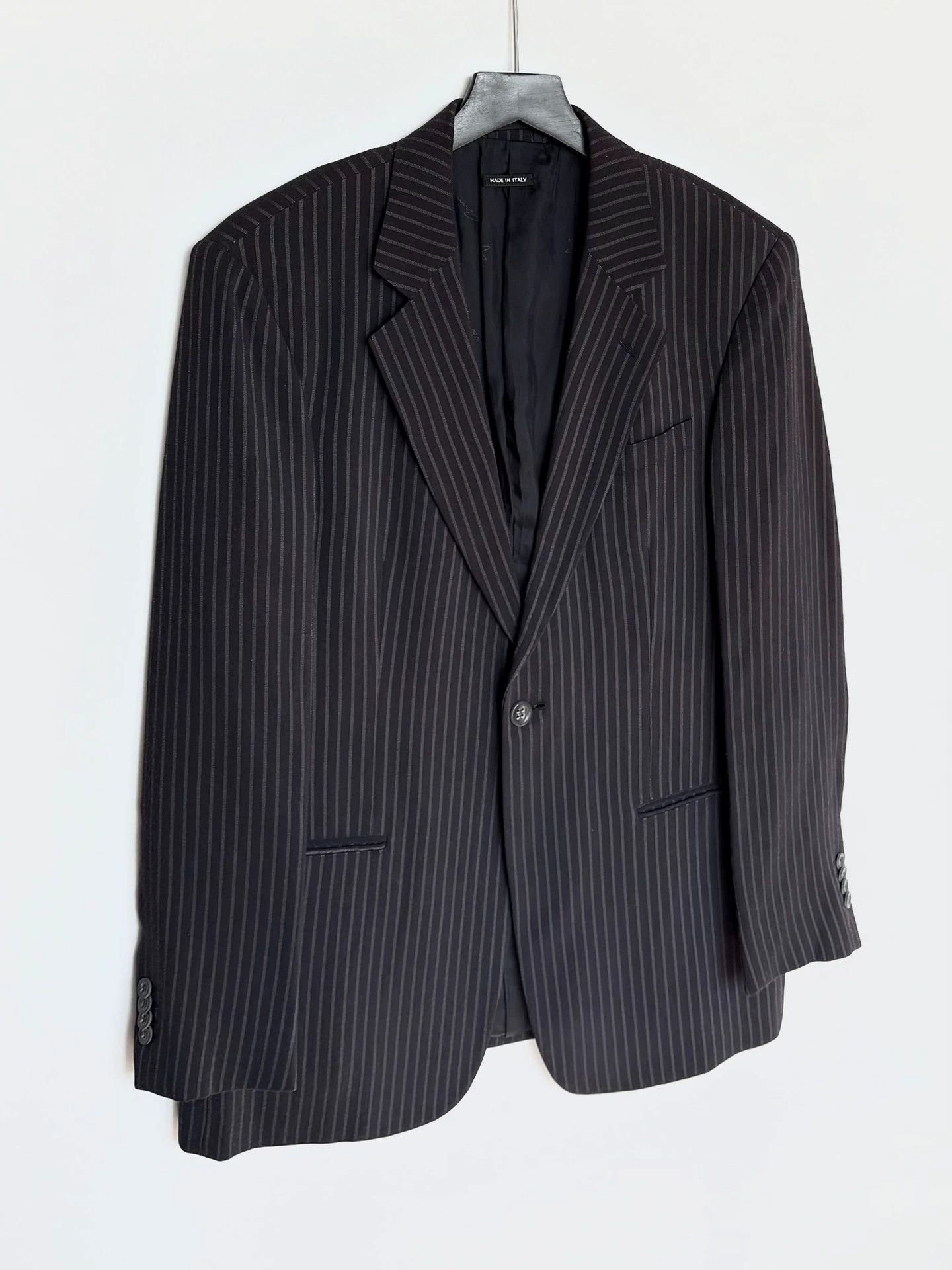 Giorgio Armani Giorgio Armani Brushed Silk Stripe Blazer 50 Size 50S - 2 Thumbnail