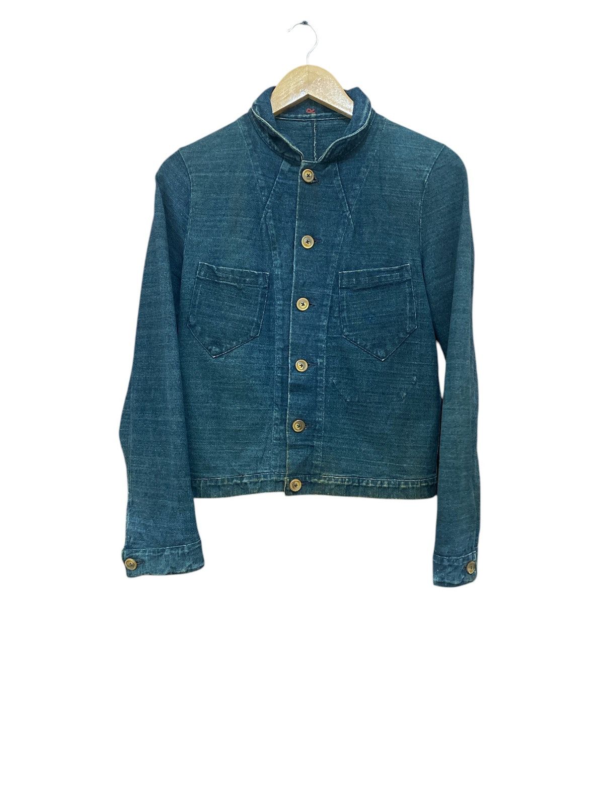 45rpm × Indigo × Japanese Brand 45RPM Indigo Dekoboku Tenjiku Cropped Jacket Size M / US 6-8 / IT 42-44 - 1 Thumbnail