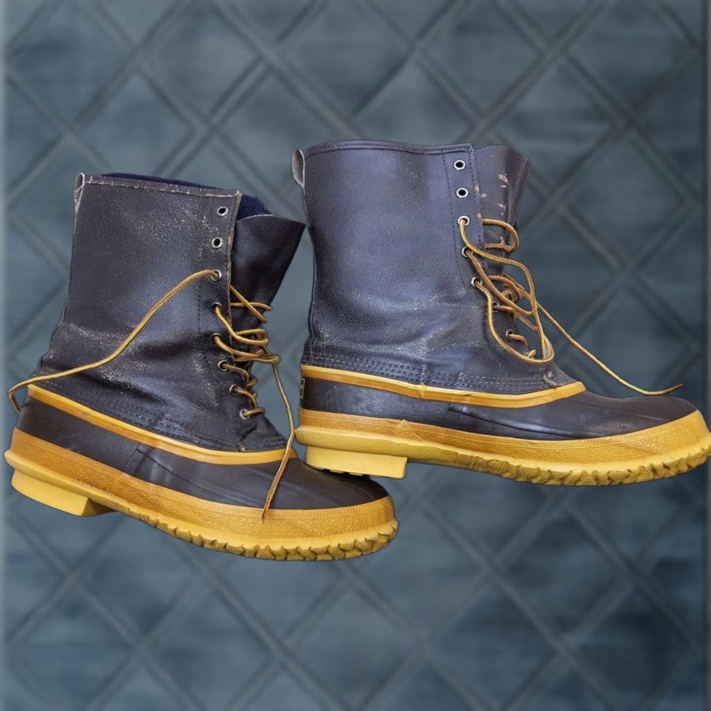 Vintage VINTAGE LaCrosse Snow Boots Mens 10 Leather Lined Waterproof Insulated EU 43 UK 9 AU 9 Brown Mid-Calf Lace Up Winter Size US 10 / EU 43 - 1 Thumbnail