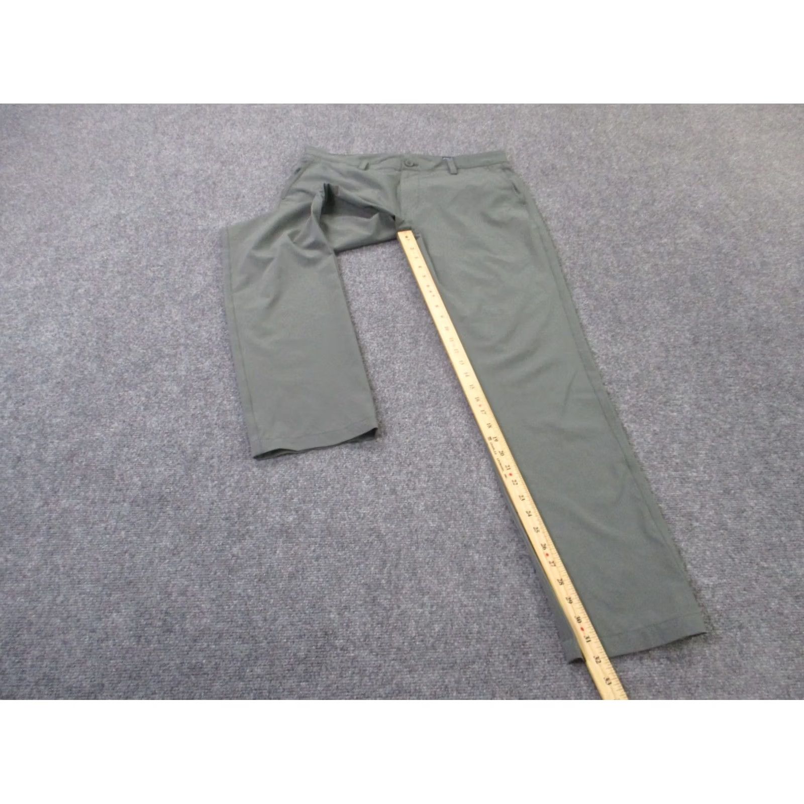 Vineyard Vines Vineyard Vines Pants Mens 33 X 32 Gray Chino Straight Casual Regular Belt Loops Front Flat Front Knits Cotton Size US 33 - 3 Thumbnail