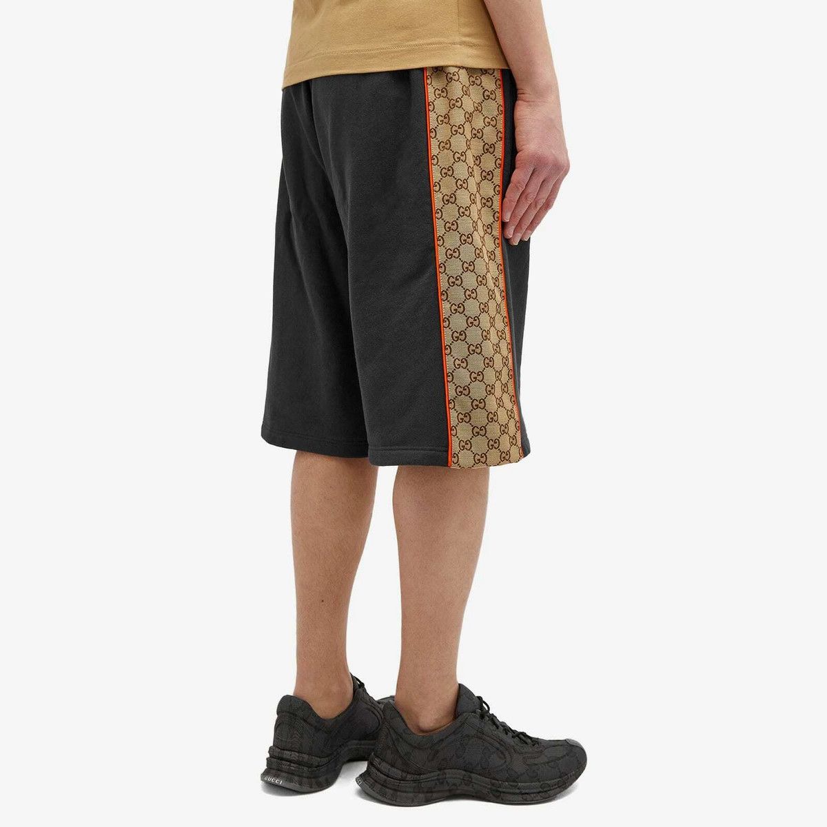 o1loc1c0925 Cotton Jersey Shorts With GG Insert Multicolor