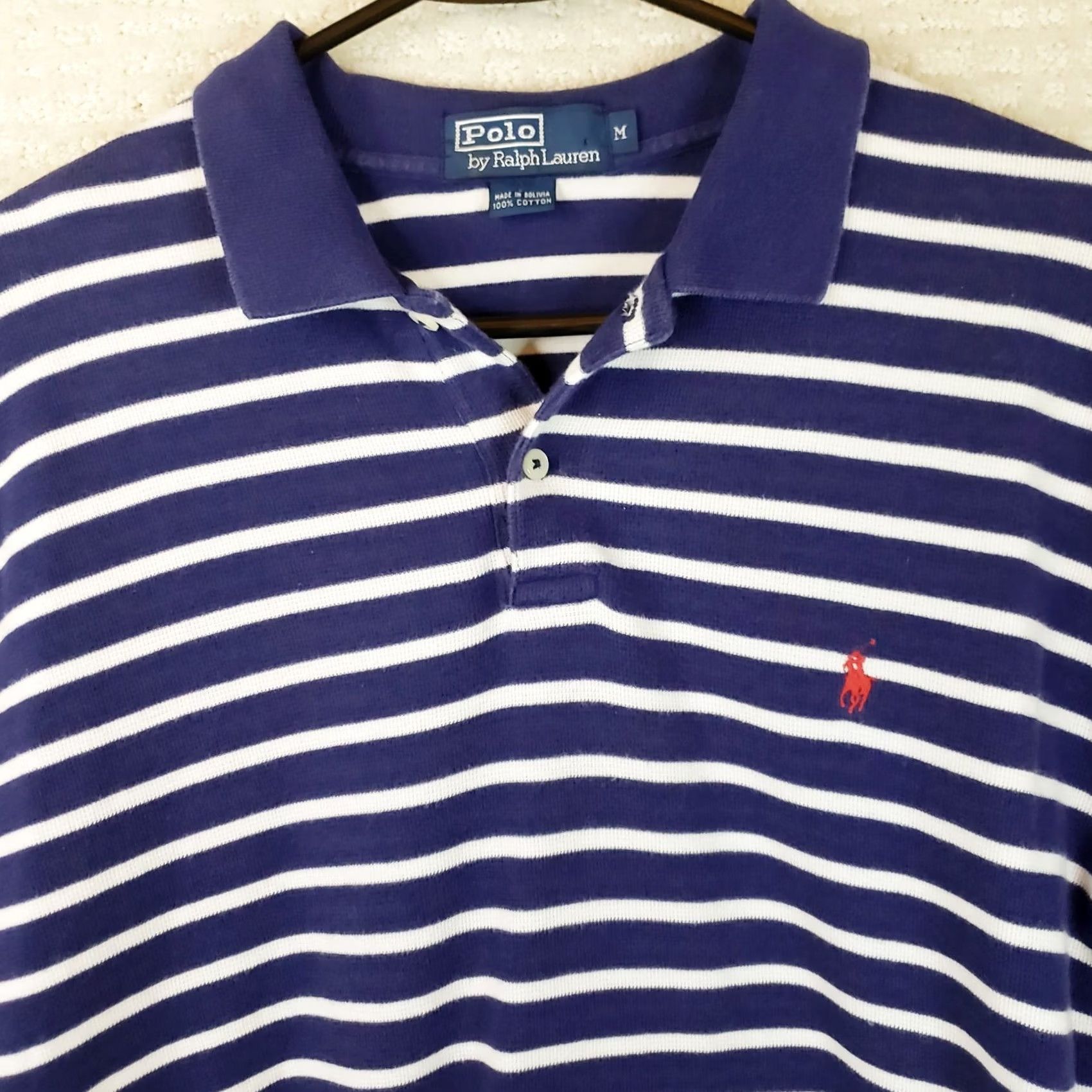 Polo Ralph Lauren Polo Ralph Lauren Polo Shirt Mens M Blue Striped Short Sleeve Golf Classic Polo Ralph Lauren Polo Green Pony Logo Sports Shirt Size US M / EU 48-50 / 2 - 3 Thumbnail