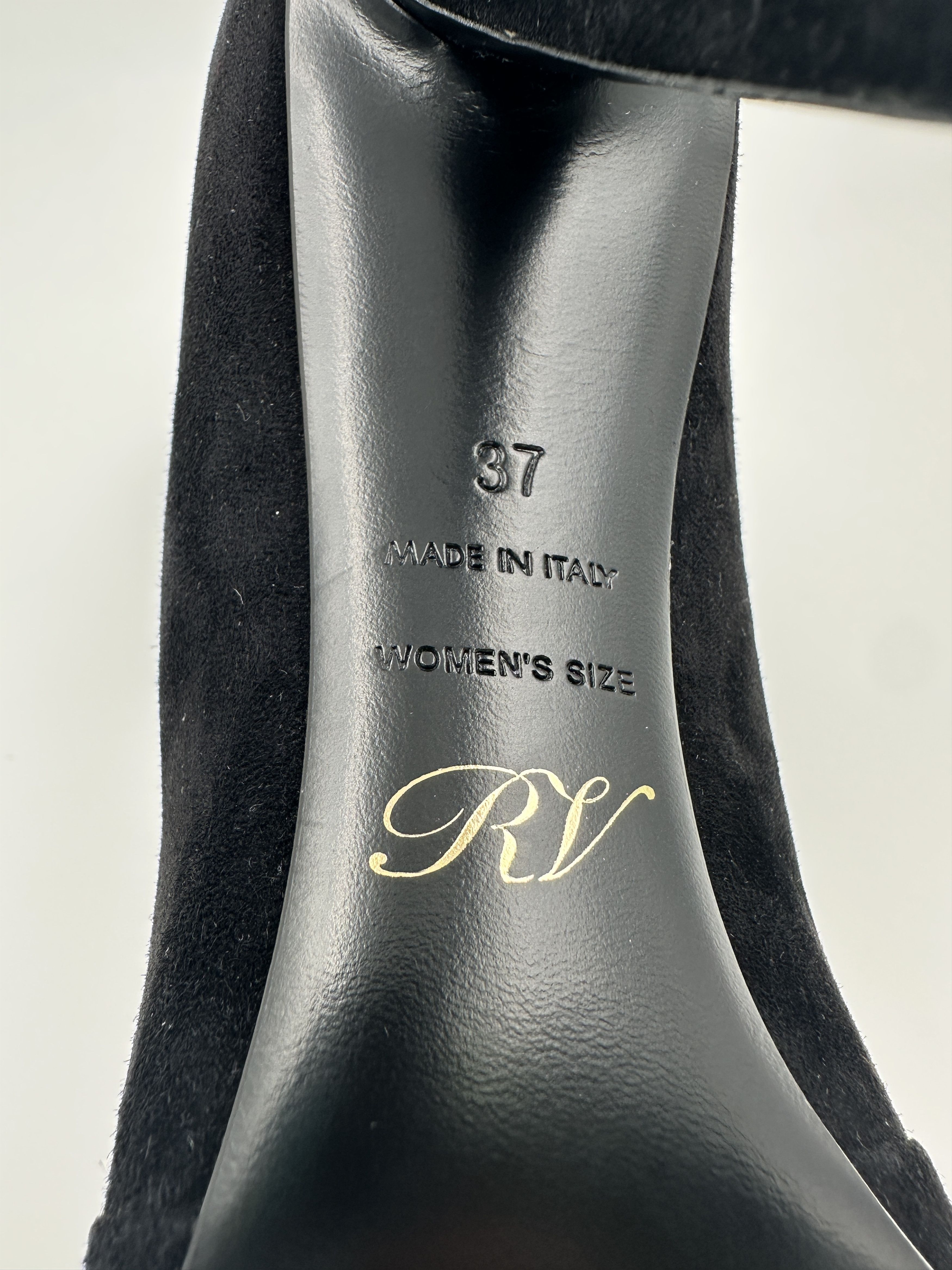 Roger Vivier Roger Vivier Black Suede 10cm Pumps Size US 6 / IT 36 - 4 Thumbnail