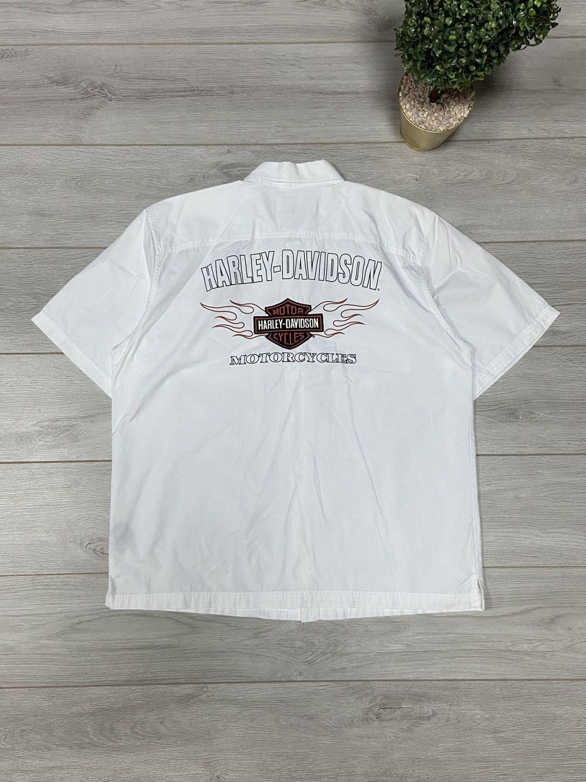 Harley Davidson Harley Davidson eagle 🦅 vintage big logo shirt buttons Size US XL / EU 56 / 4 - 1 Thumbnail