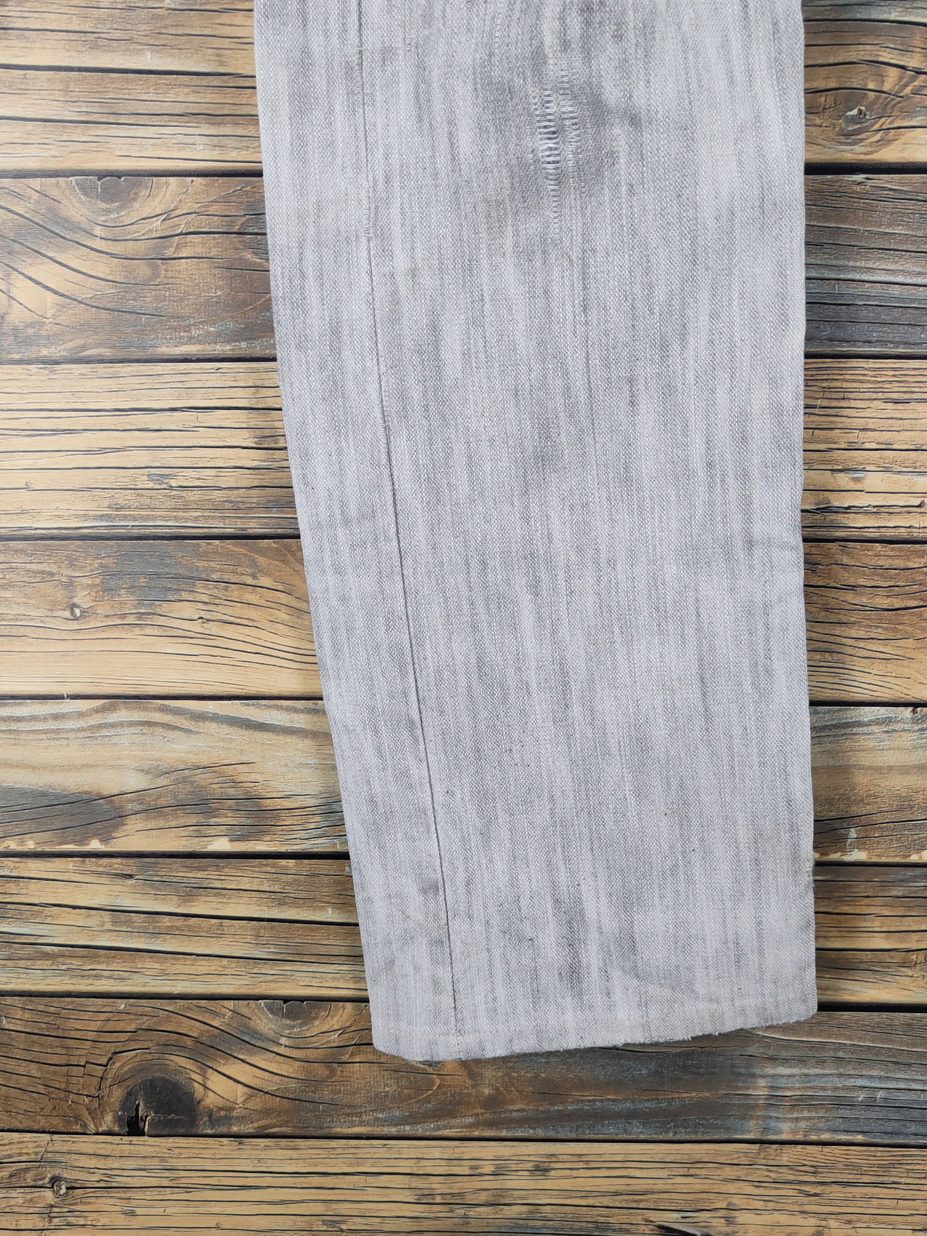 Japanese Brand Wild Khakis Gray Distressed Ripped denim Jeans #W1708 Size US 32 / EU 48 - 4 Thumbnail