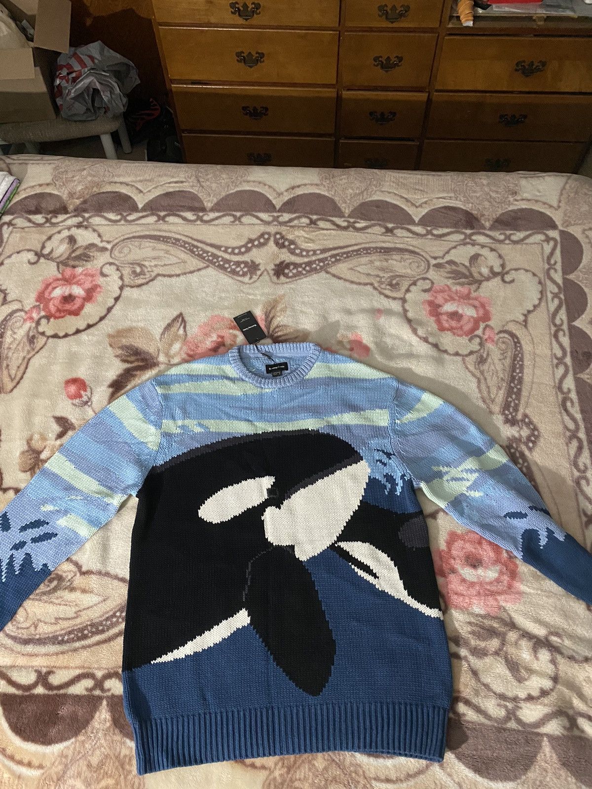 image of Barney Cools Orca Knit in Blue, Men's (Size Large)