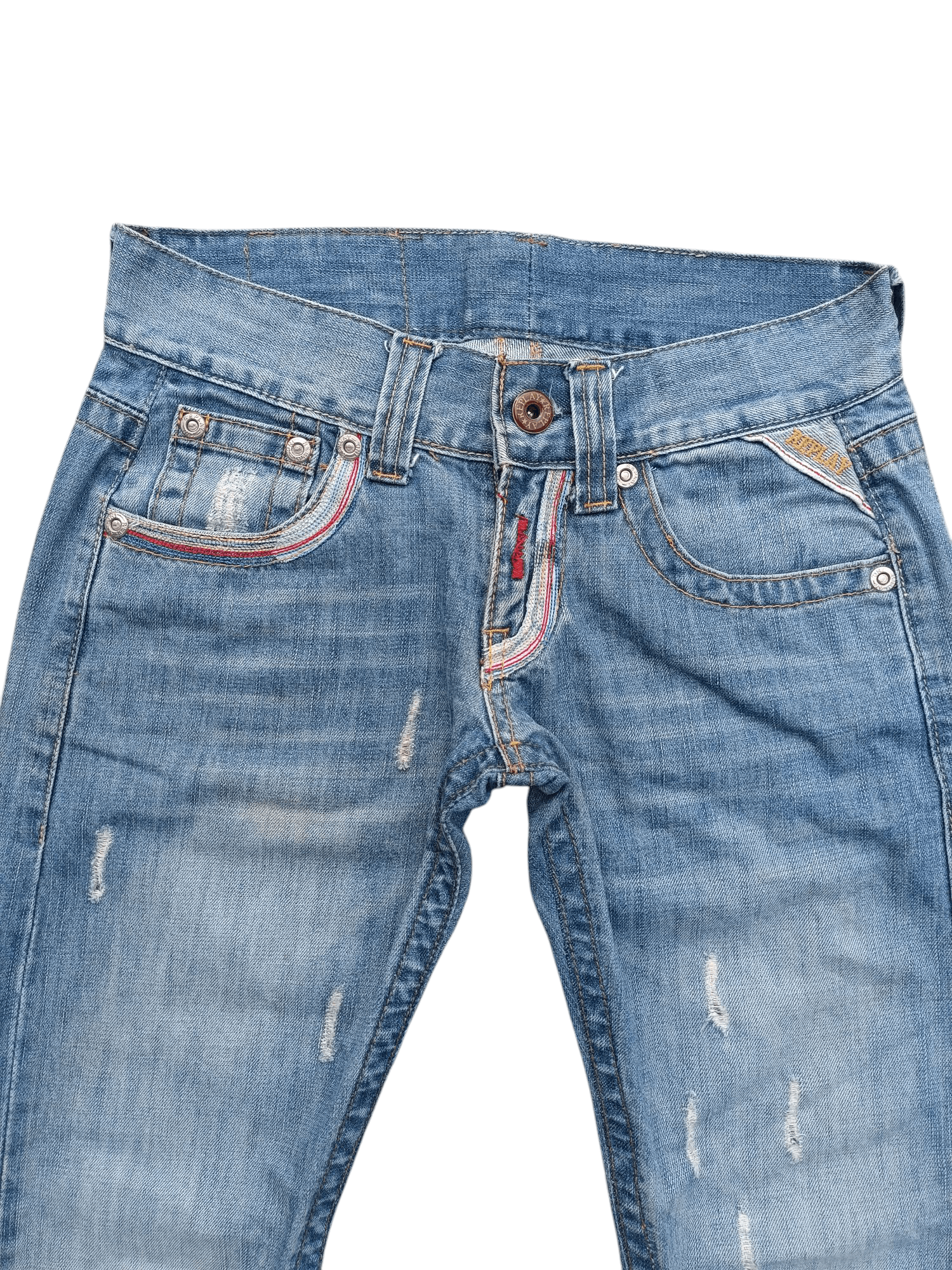Replay × Vintage vintage replay distressed denim Size US 28 / EU 44 - 5 Thumbnail