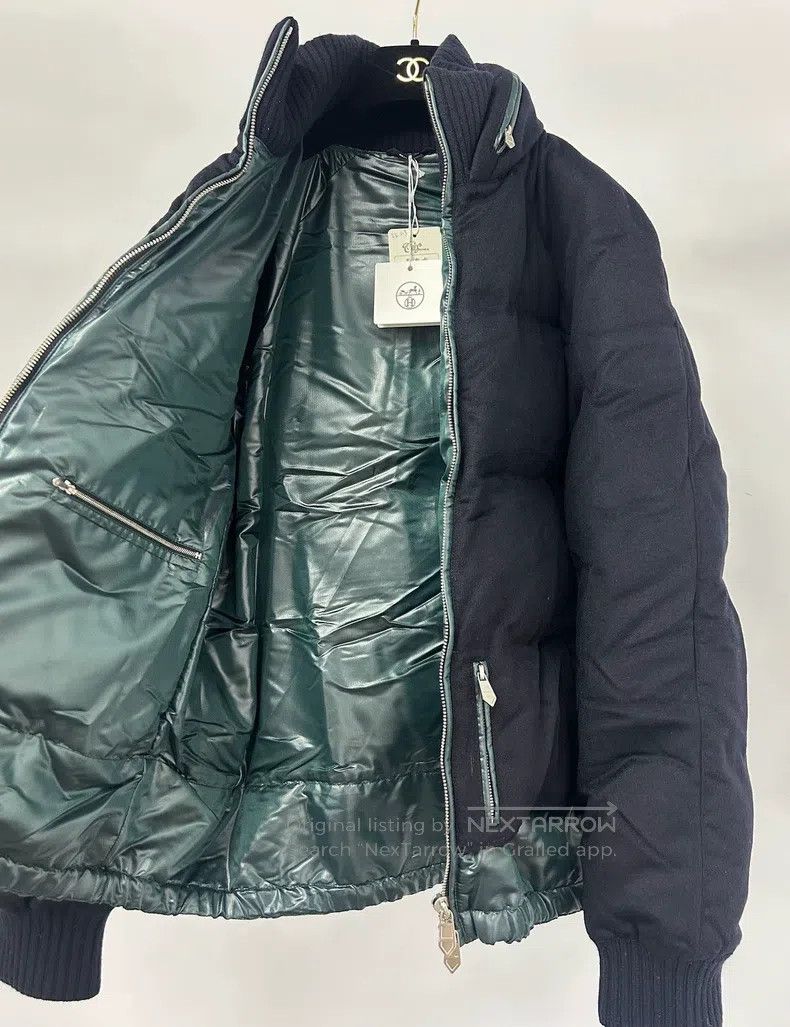 Hermes Hermes Men's Waterproof Cashmere Down Jacket, Zipper Hood Size US M / EU 48-50 / 2 - 4 Thumbnail
