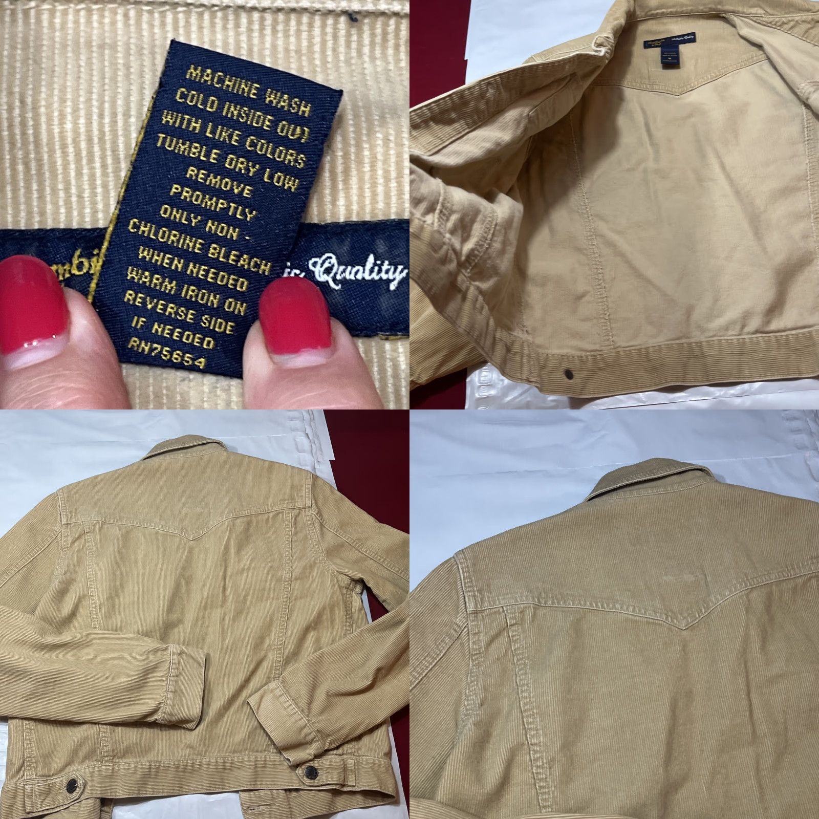 Abercrombie & Fitch VINTAGE Abercrombie & Fitch Tan Corduroy Jacket Button Front 90’s Western Womens M Size M / US 6-8 / IT 42-44 - 9 Thumbnail